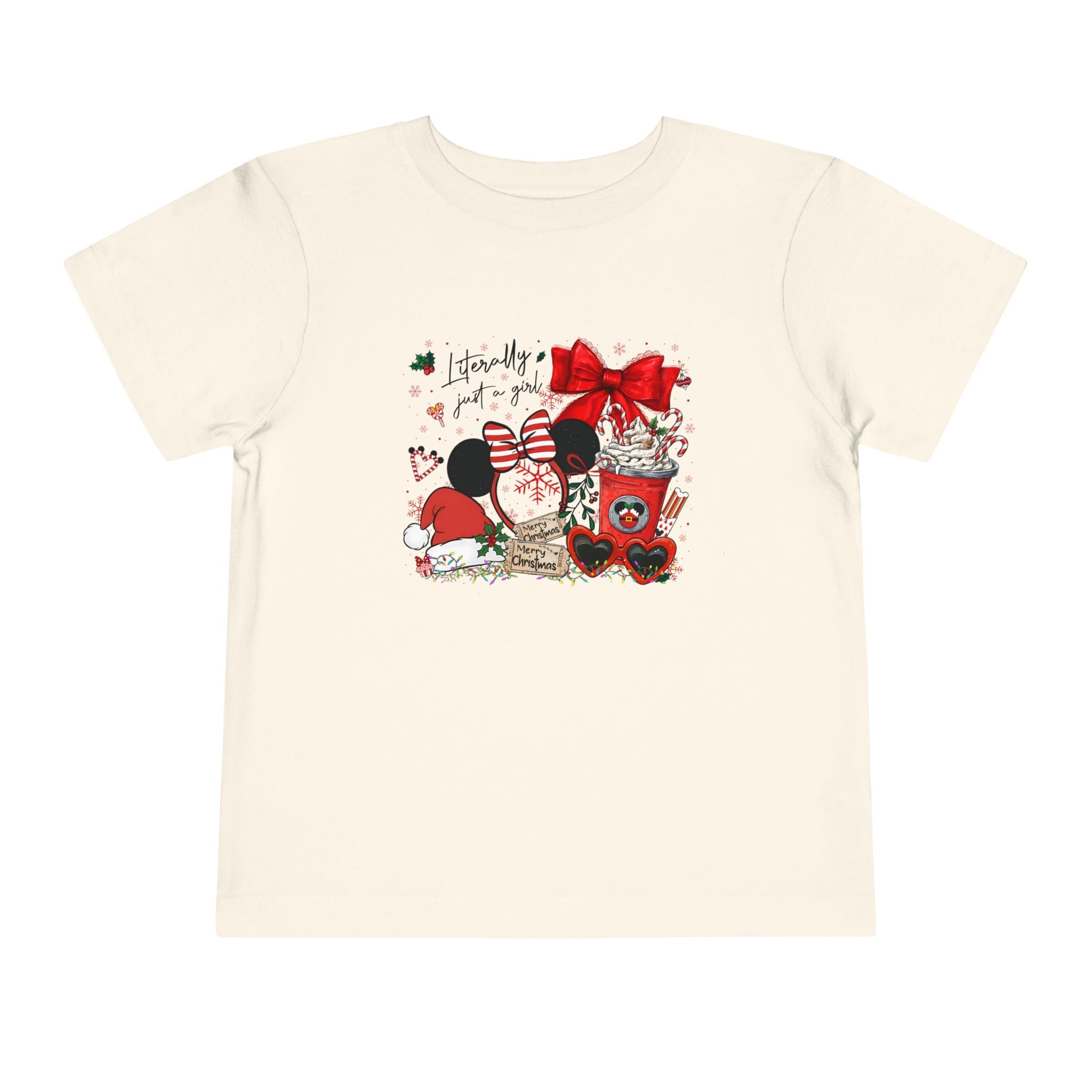 Toddler Tee — Cute Valentine Mickey Ears Coffee & Treats Design