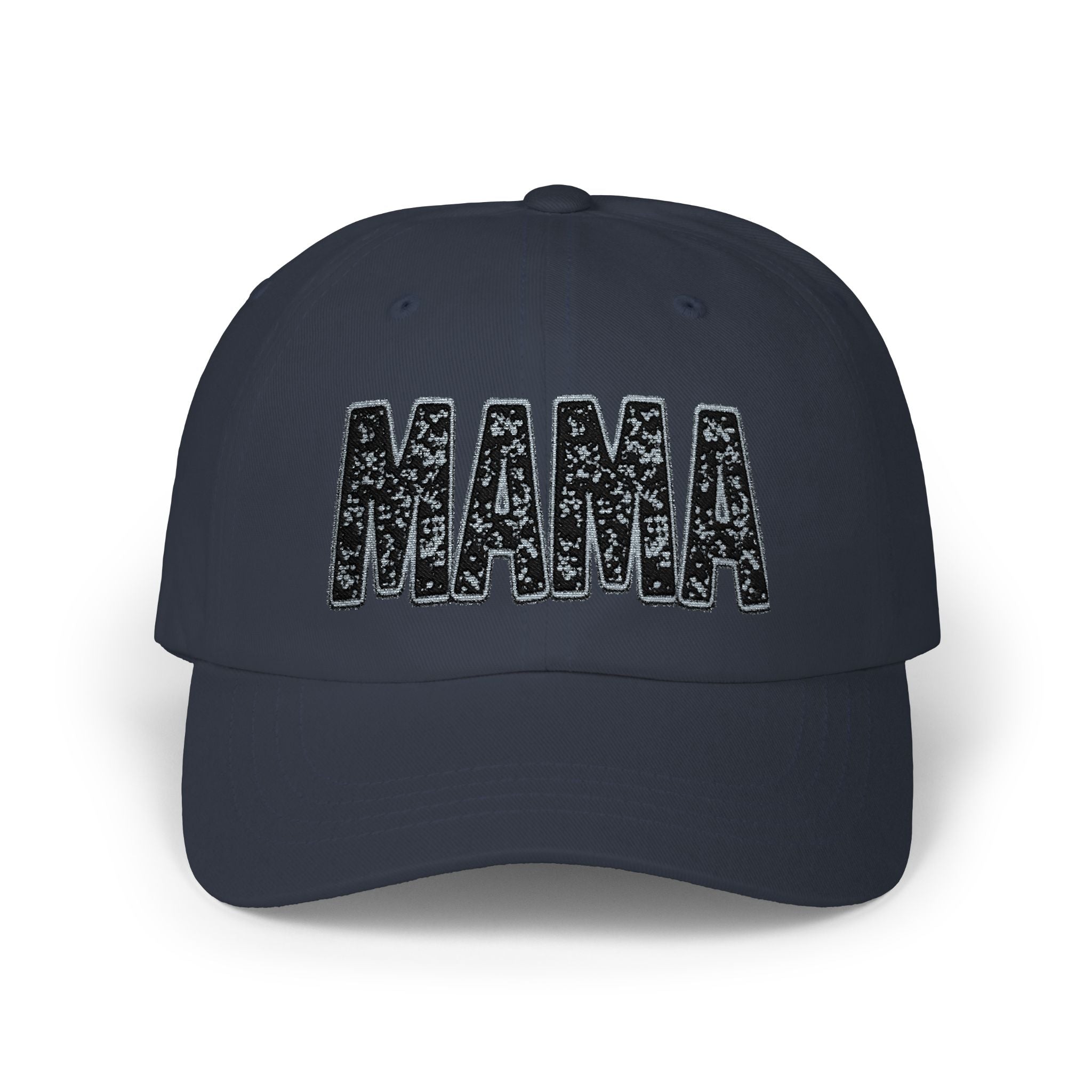 MAMA embroidered cap | Classic Dad Cap, sequin-look script