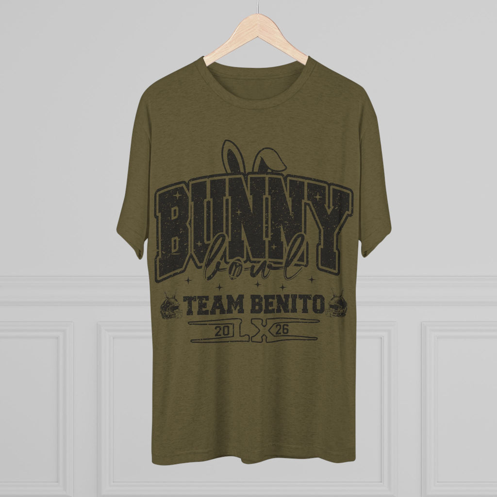 Bunny Bowl Team Benito Tee — Vintage Sports Easter Rabbit Graphic Shirt