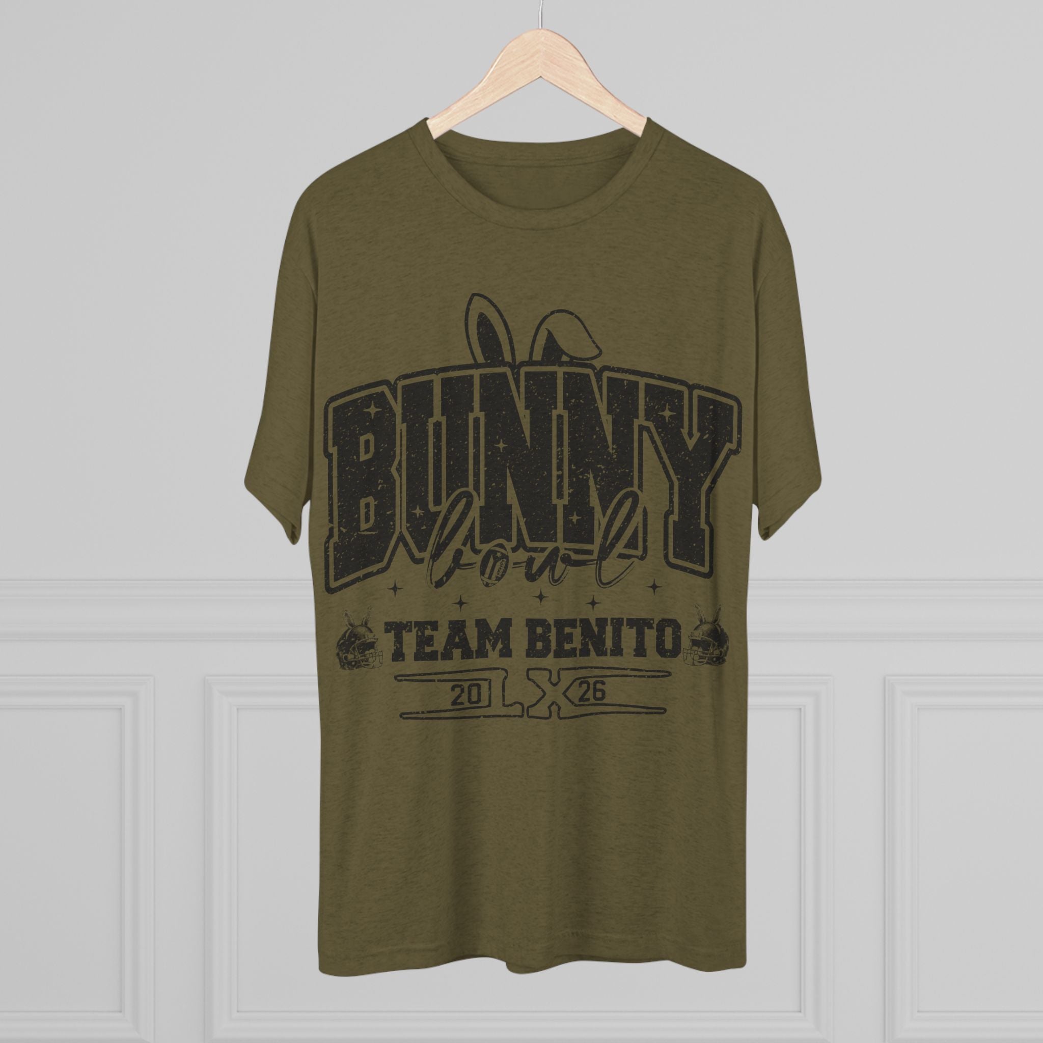 Bunny Bowl Team Benito Tee — Vintage Sports Easter Rabbit Graphic Shirt