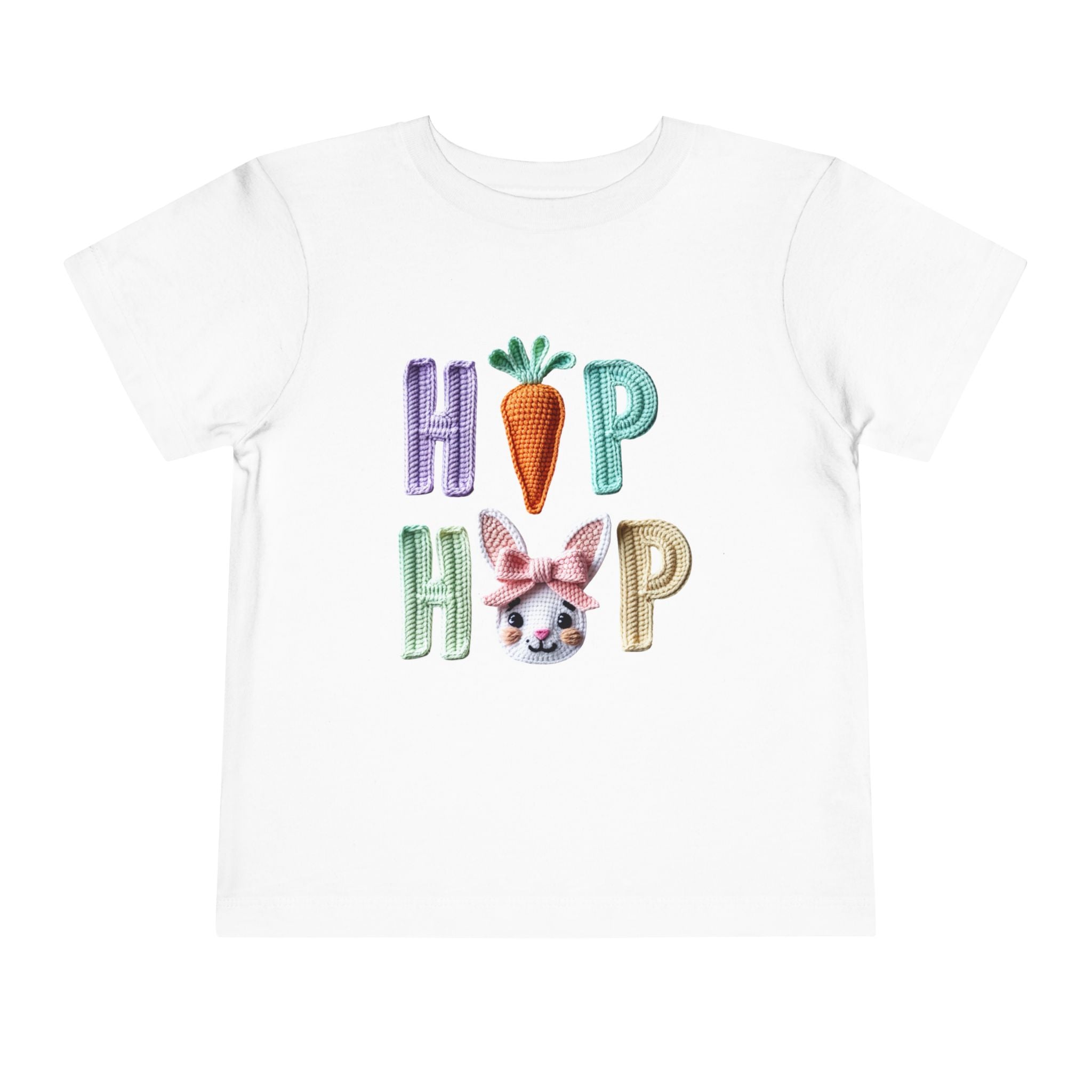 Hip Hop Easter Toddler Tee — Cute Bunny & Carrot Kids Shirt