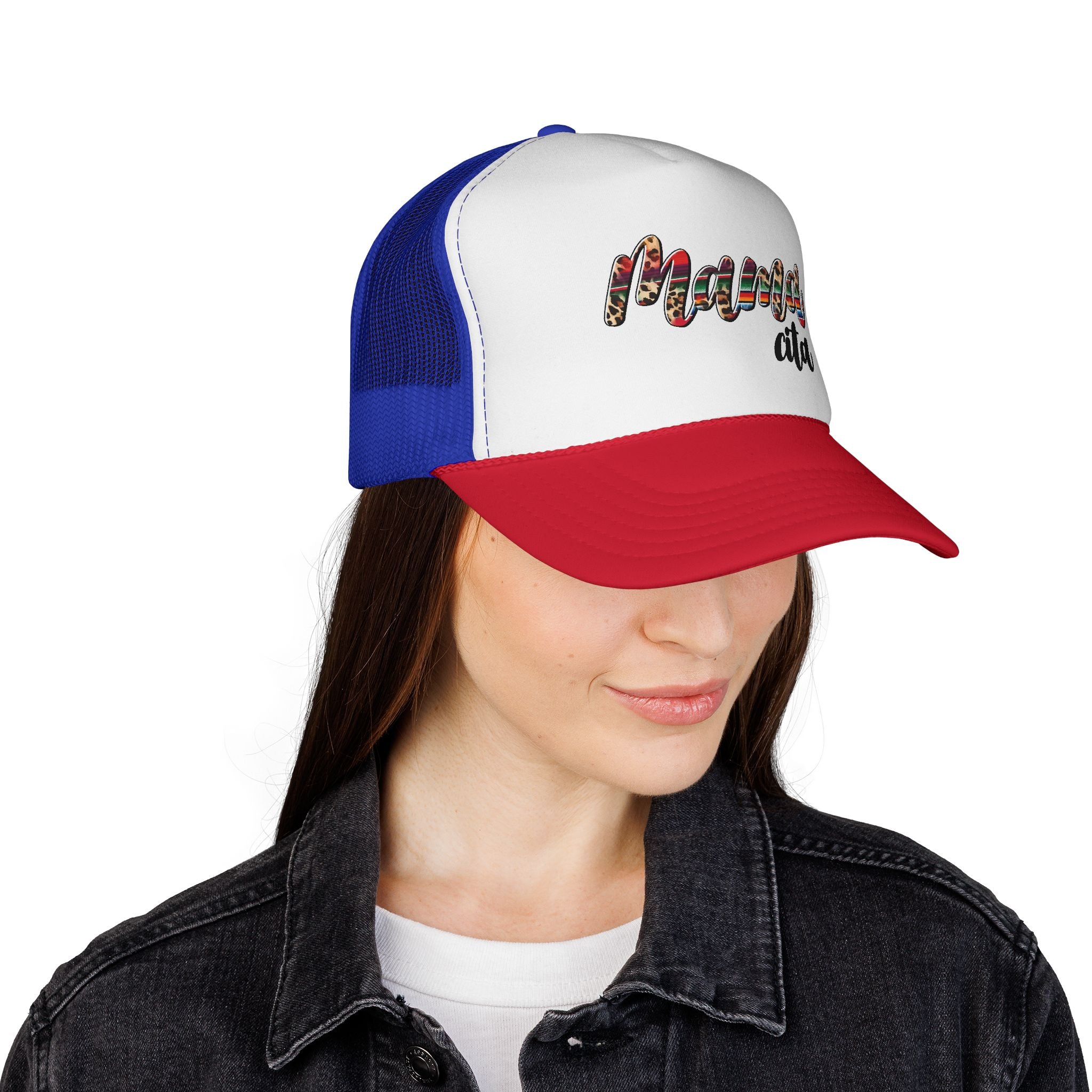 Mama Alta Trucker Cap — Serape Pattern Mom Hat