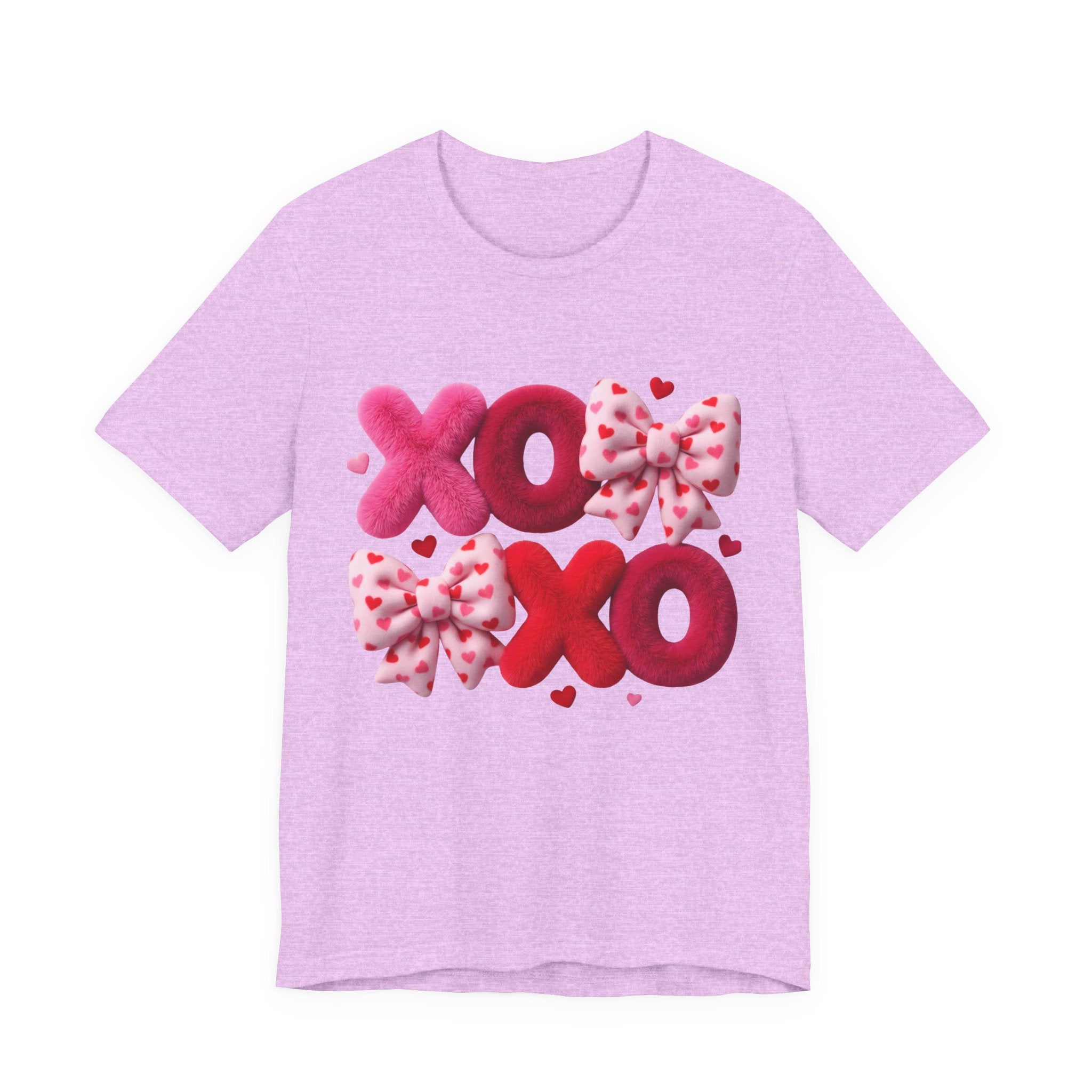 XOXO Bow Hearts T-Shirt | Love Scribble Back Tee