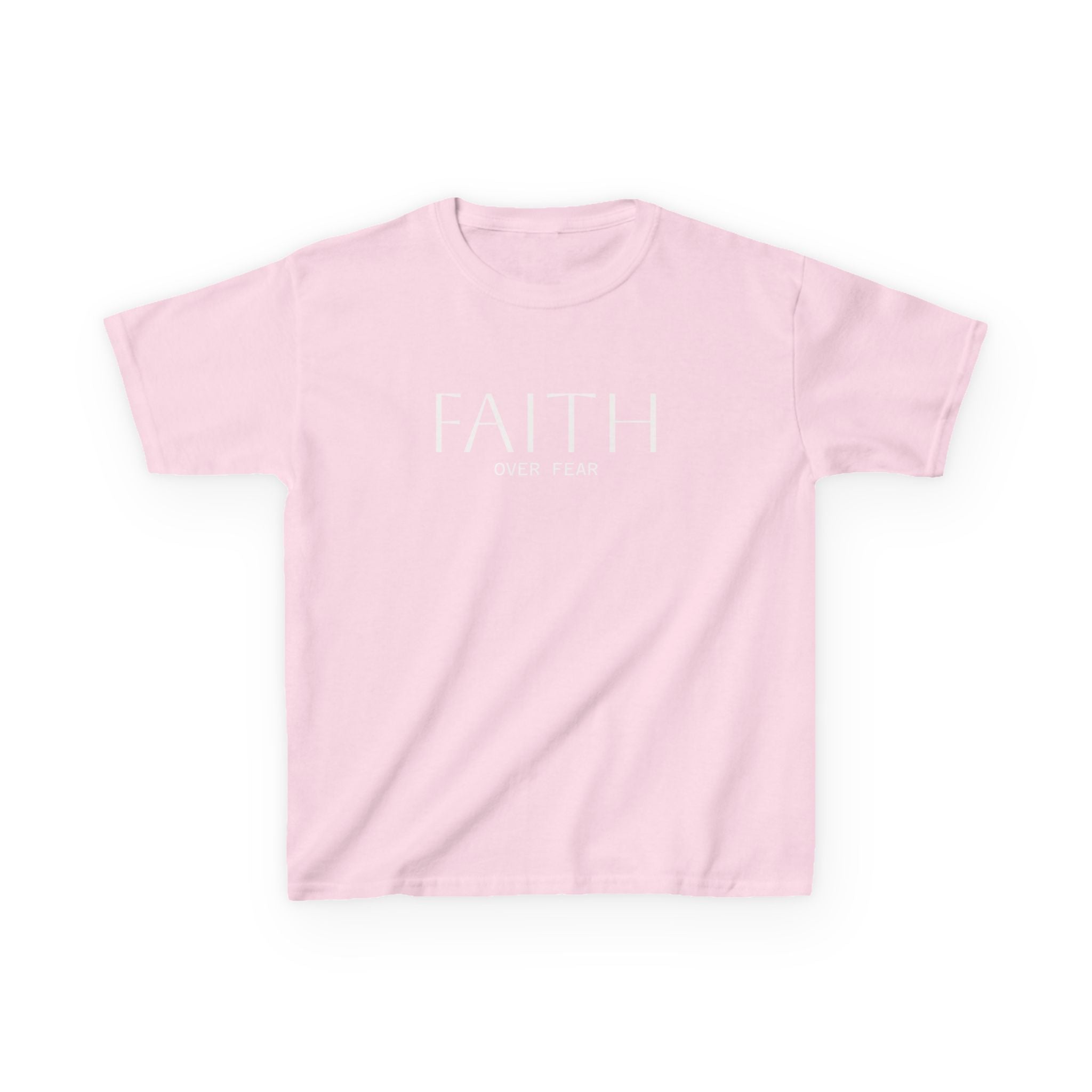 Faith Over Fear Kids Tee | Inspirational Christian Youth Shirt