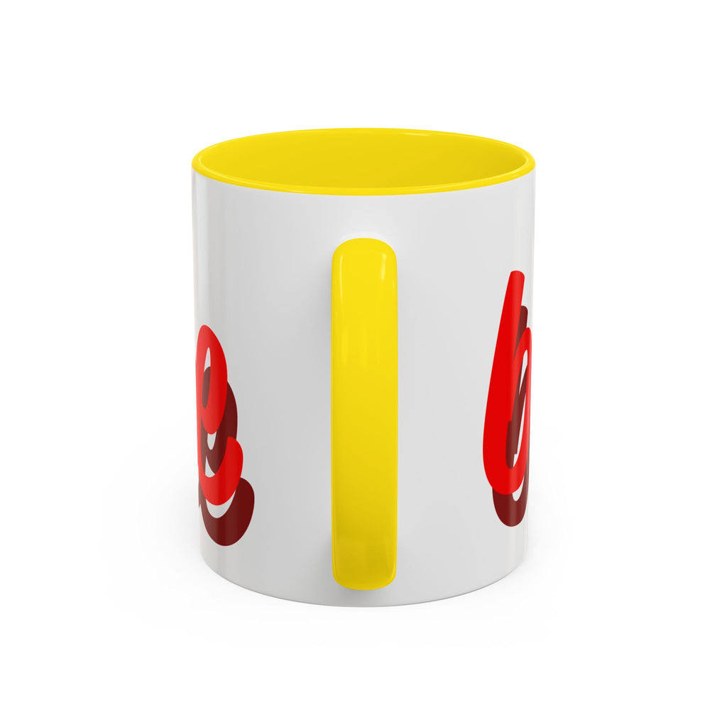 Be Mine Mug | Heart Valentine Coffee Mug, Accent Handle and Rim