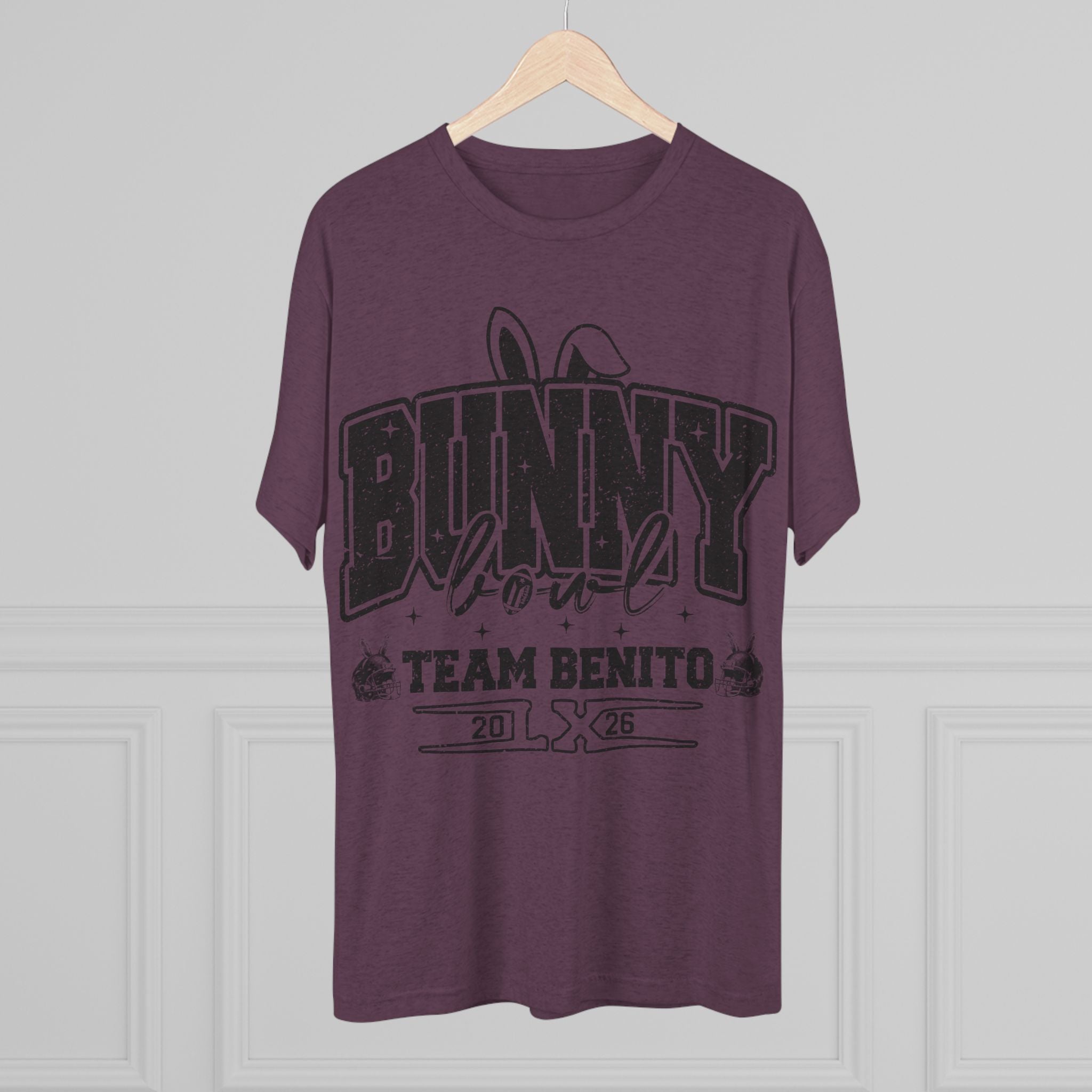 Bunny Bowl Team Benito Tee — Vintage Sports Easter Rabbit Graphic Shirt