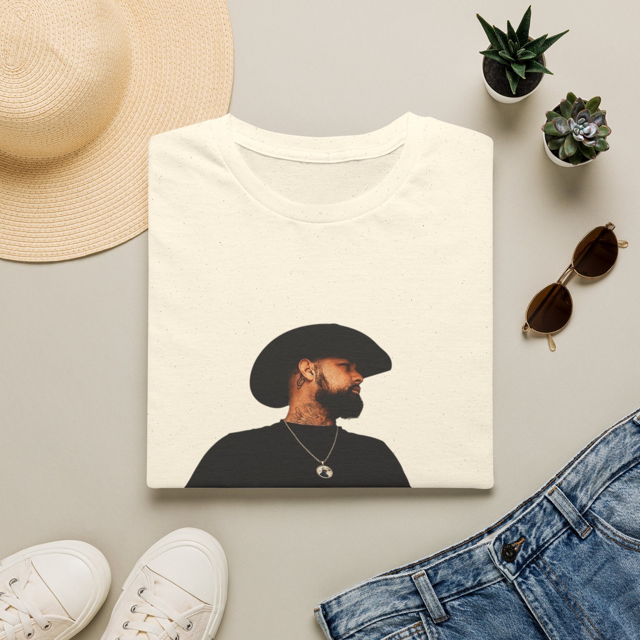 Cowboy Portrait T‑Shirt — Minimal Western Portrait Tee