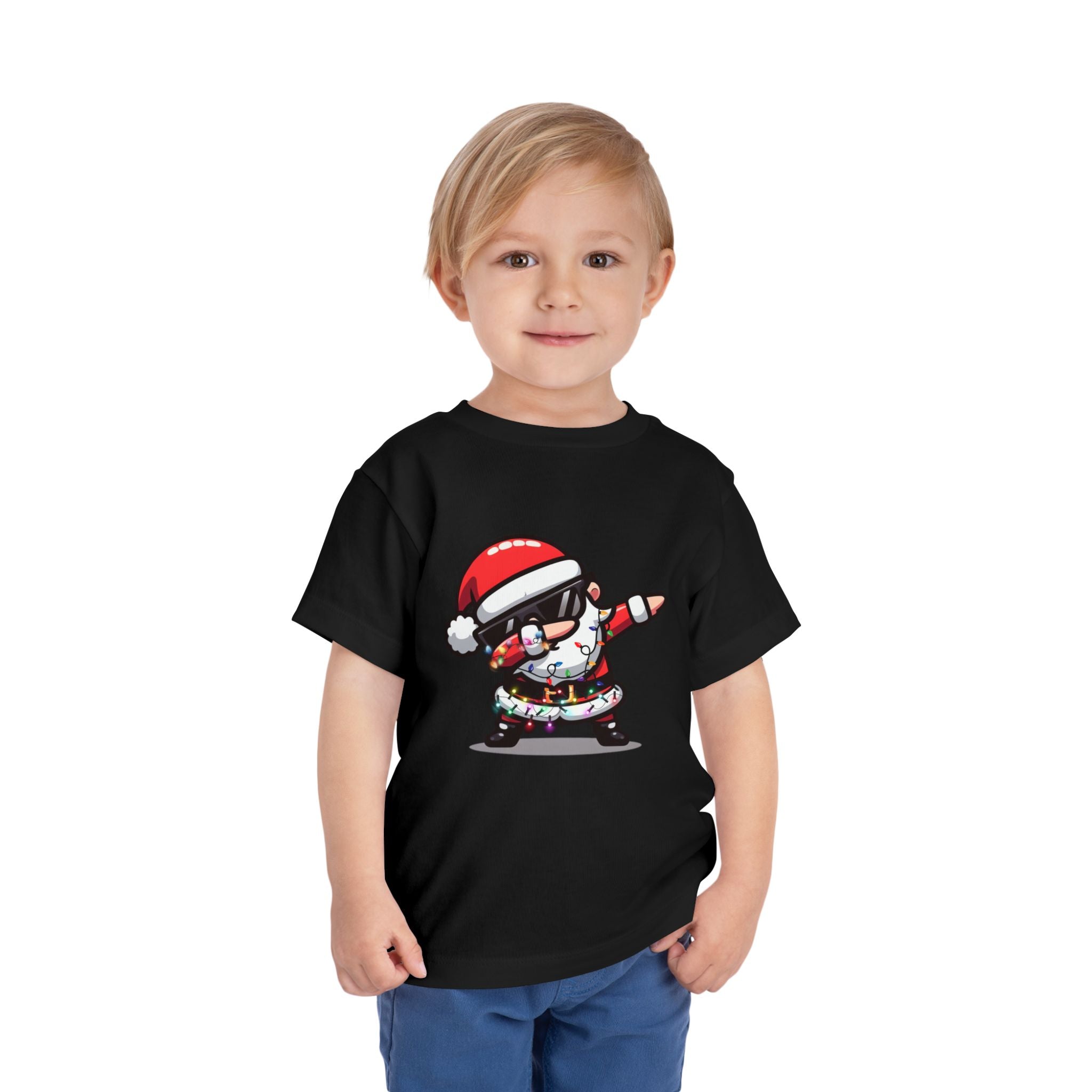 Toddler Tee — Dabbing Santa Holiday Kids Shirt