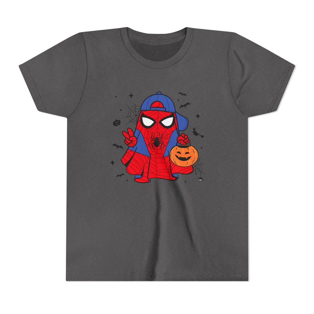 Kids Halloween Spider Superhero Tee – Cute Trick-or-Treat Pumpkin Design
