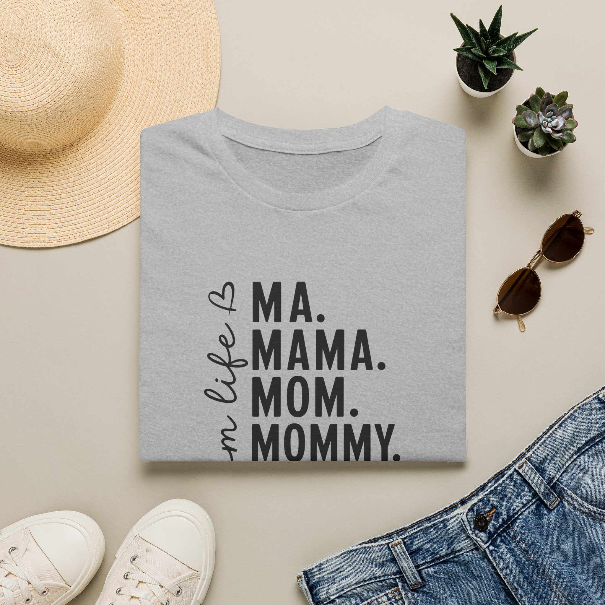Mom Life T‑Shirt — Ma. Mama. Mom. Mommy. Graphic Tee