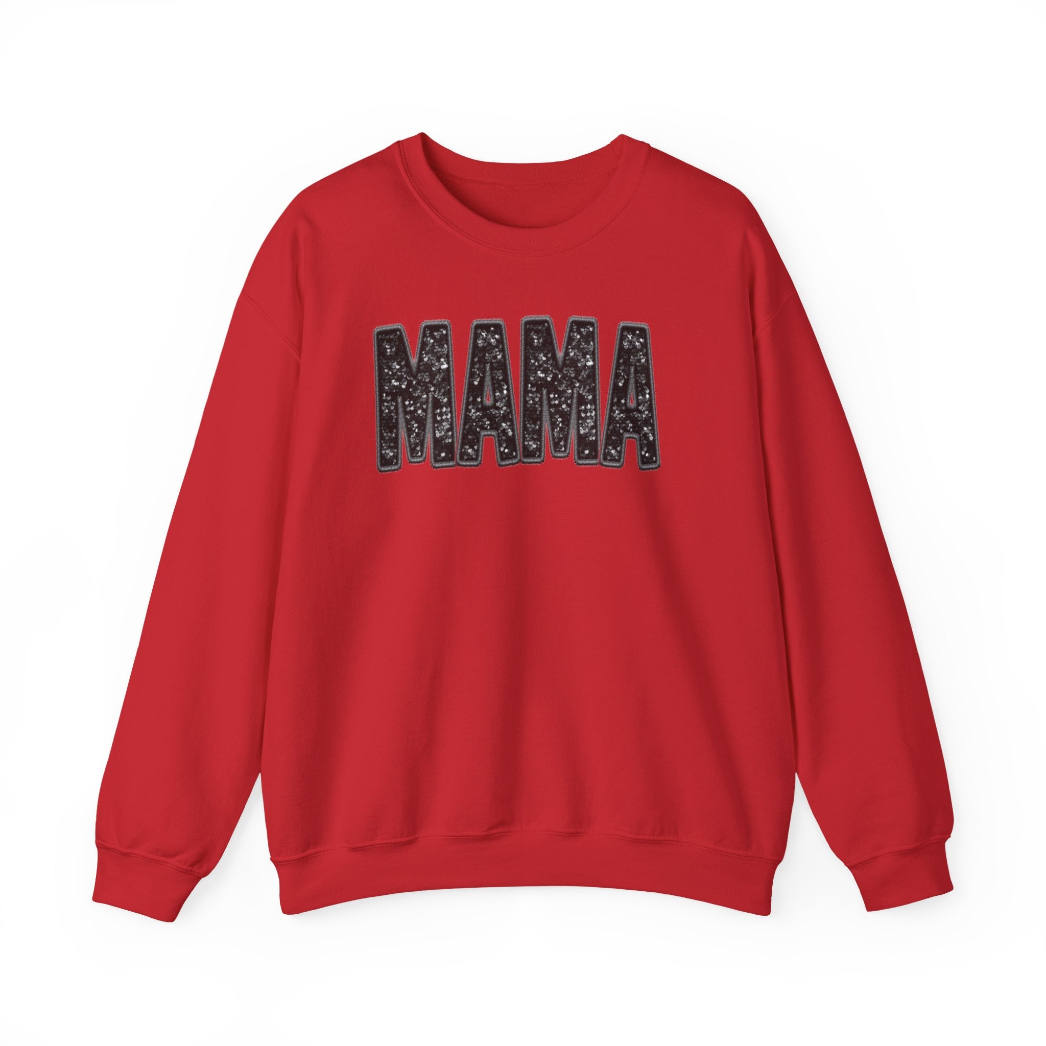 MAMA Glitter Block Letters Sweatshirt | Mama Shirt