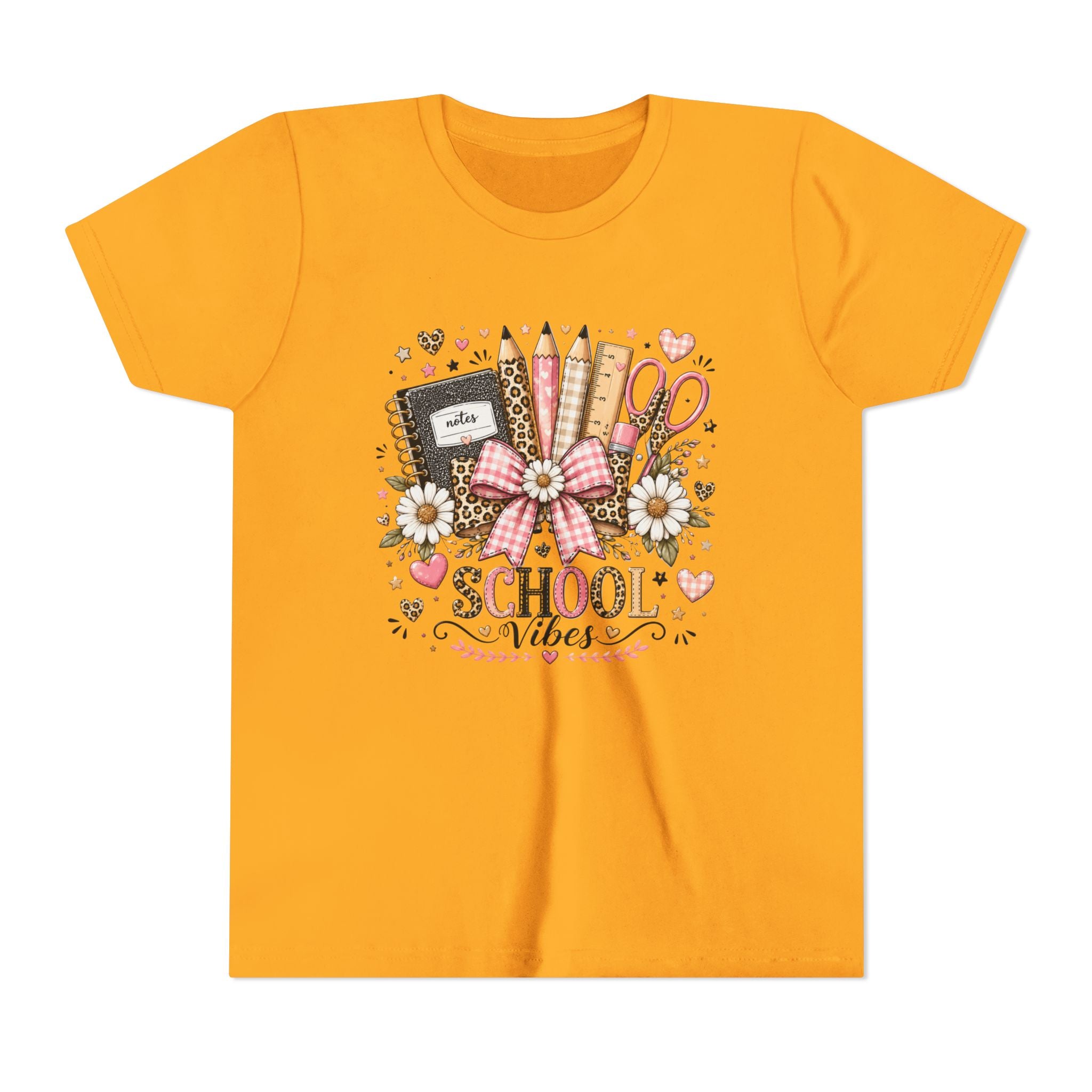 Youth Tee — "School Vibes" Back-to-School Graphic