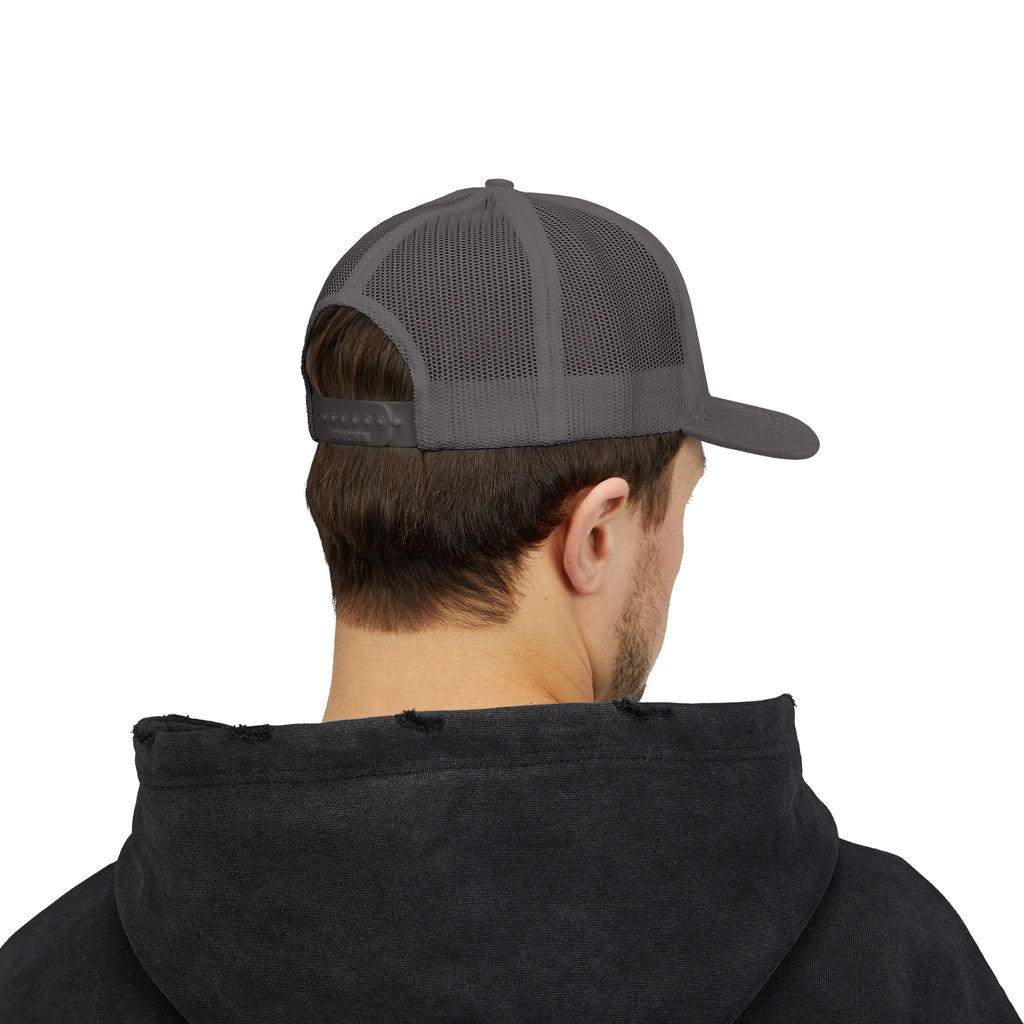 Embroidered Red Rose Trucker Cap