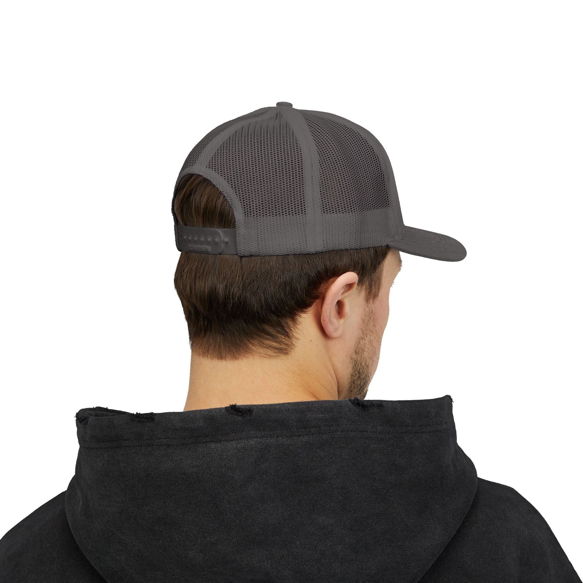 Embroidered Red Rose Trucker Cap