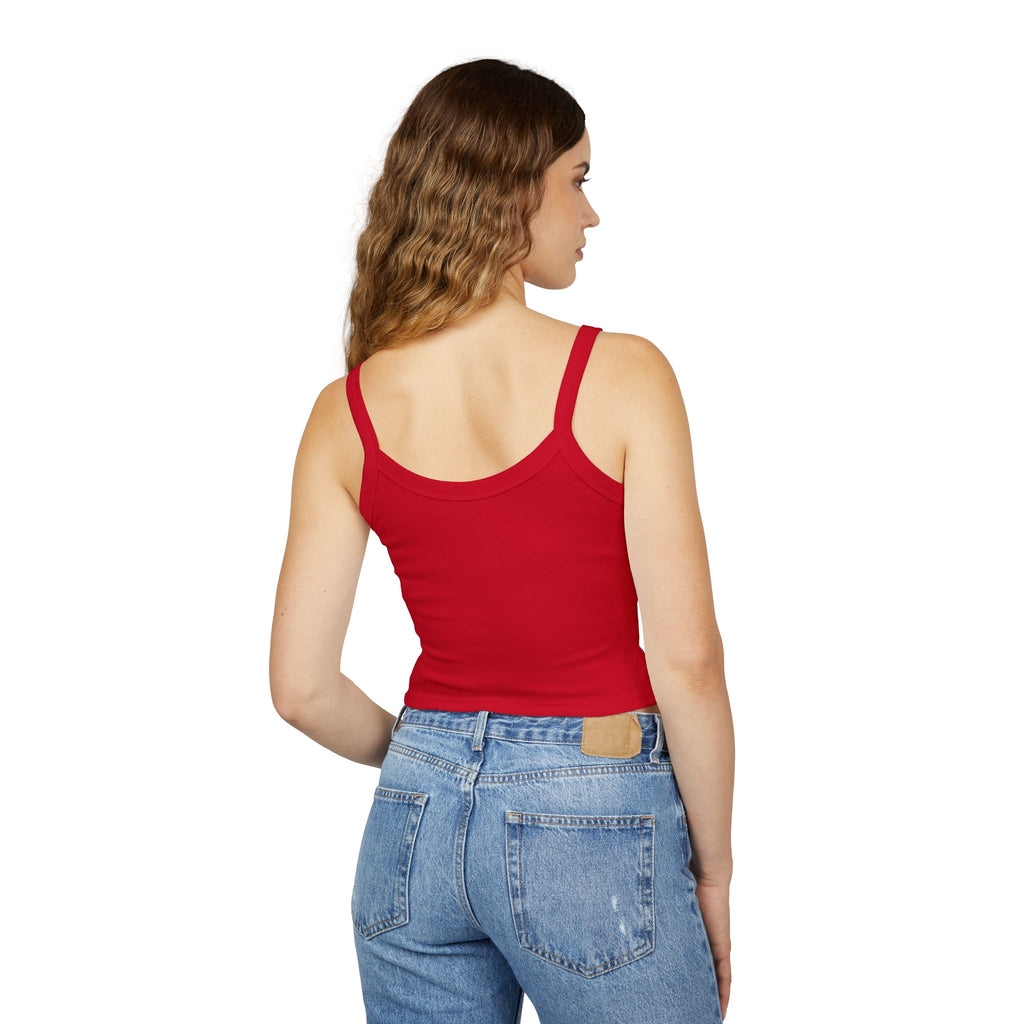Mama Floral Crop Tank — Women's Spaghetti Strap 'MAMA' Graphic