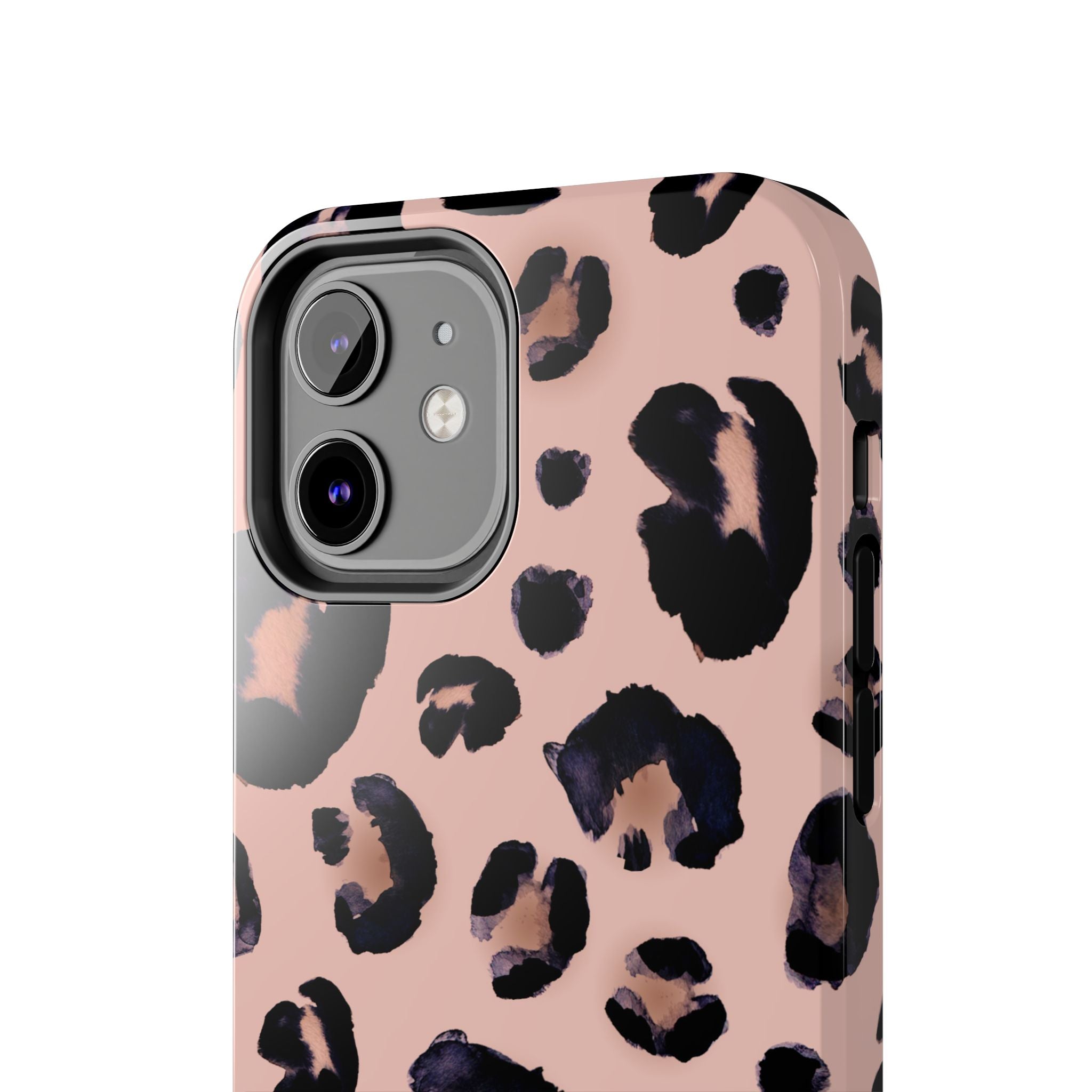 Leopard Print Tough Phone Case — Pink Animal Print Protective Cover
