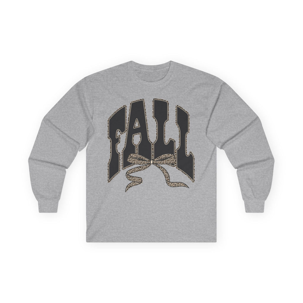 Fall Graphic Long Sleeve Tee — "FALL" Arch Design