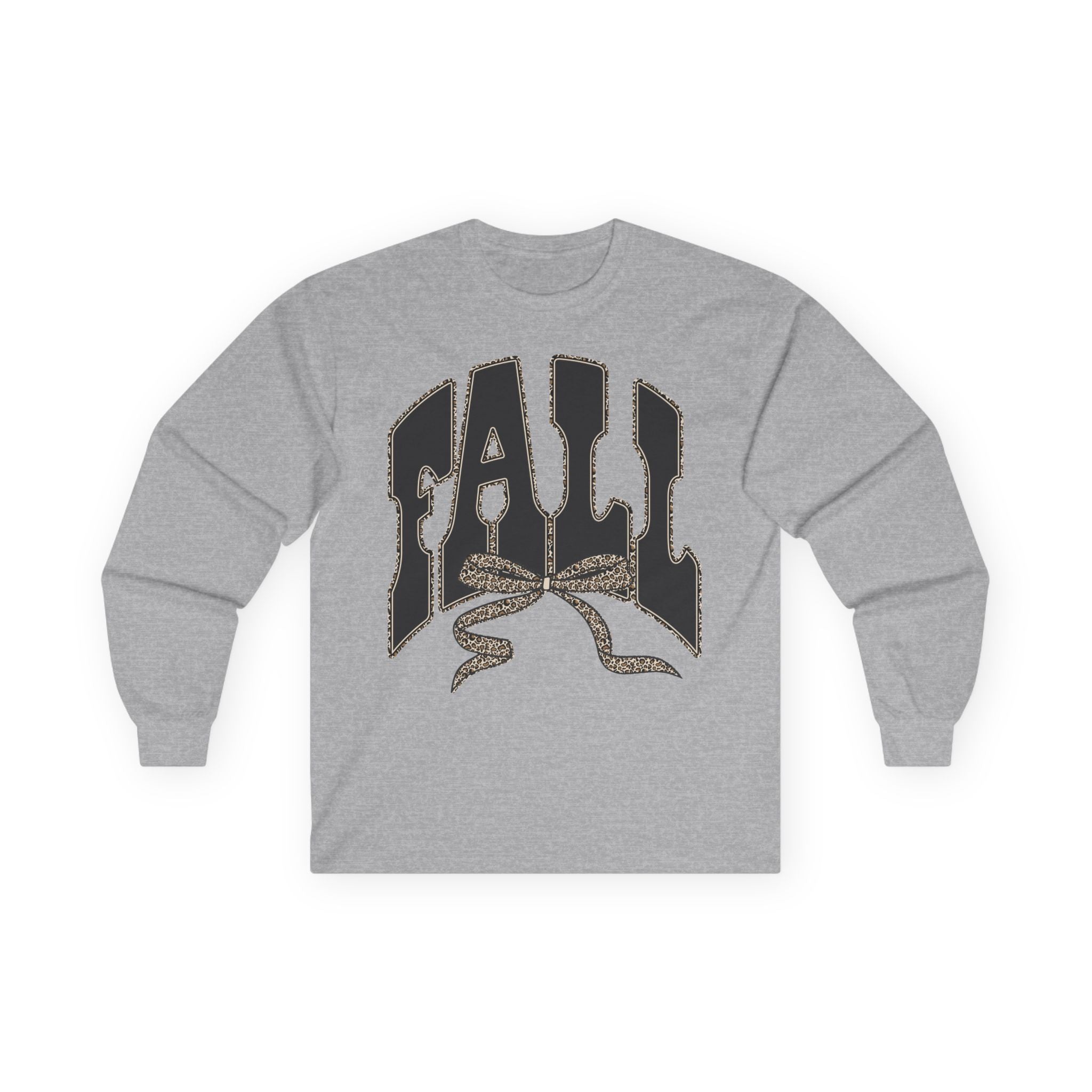 Fall Graphic Long Sleeve Tee — "FALL" Arch Design