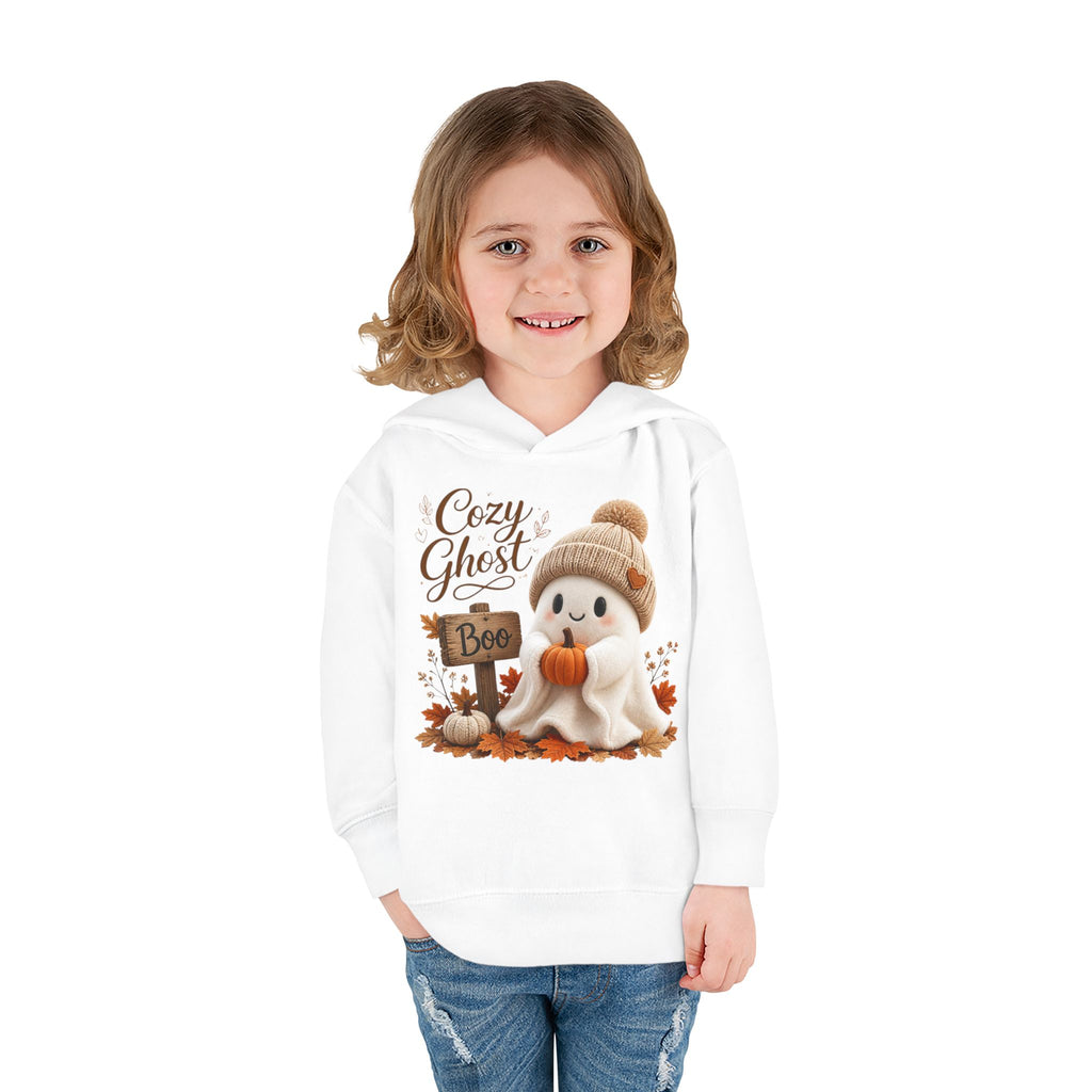 Toddler Hoodie – 'Cozy Ghost' Fall Halloween Pullover