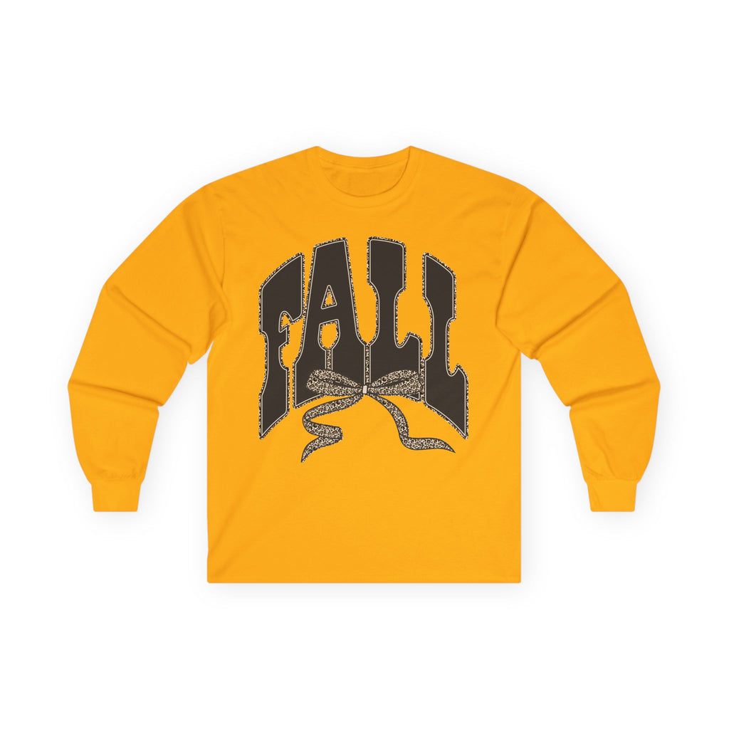 Fall Graphic Long Sleeve Tee — "FALL" Arch Design