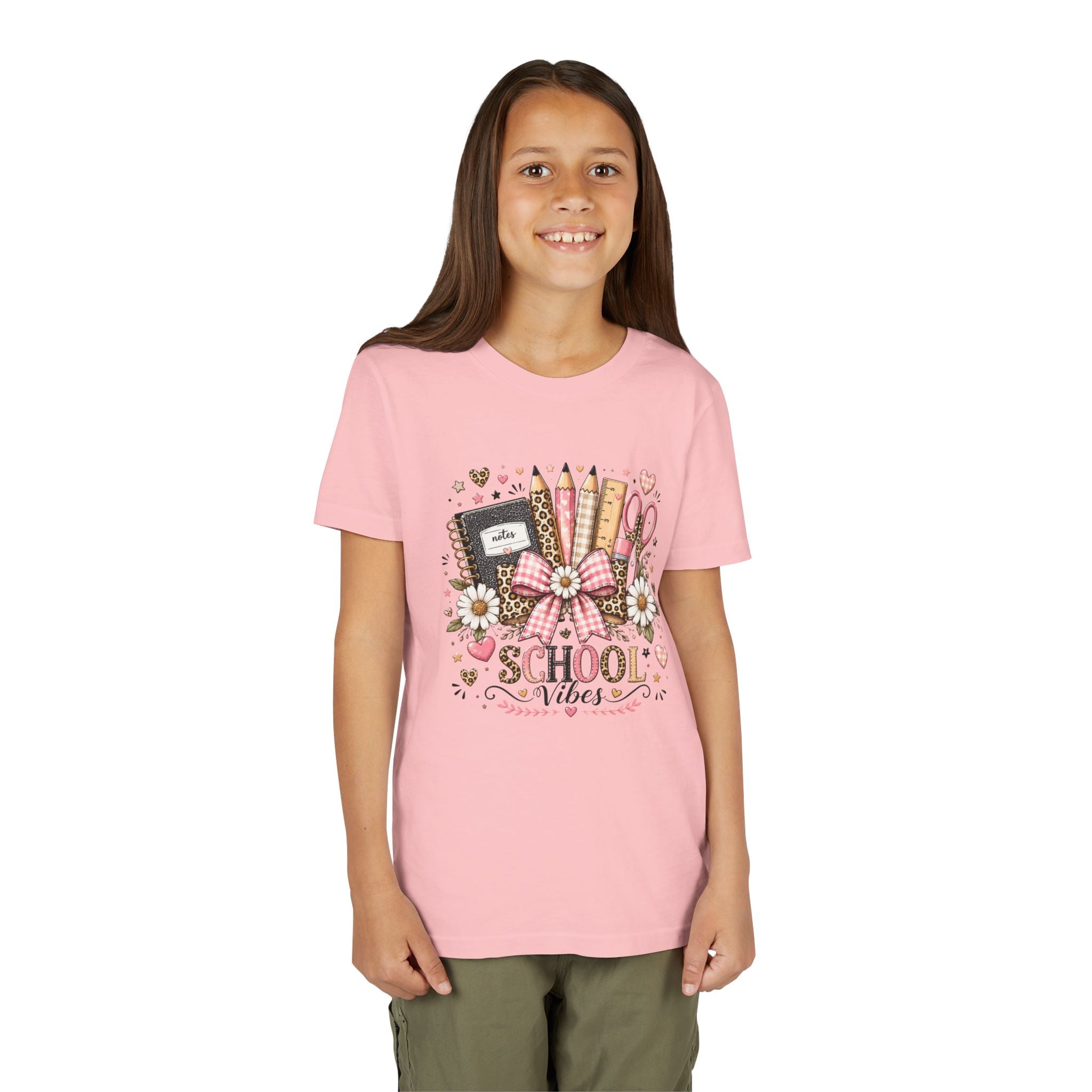 Youth Tee — "School Vibes" Back-to-School Graphic