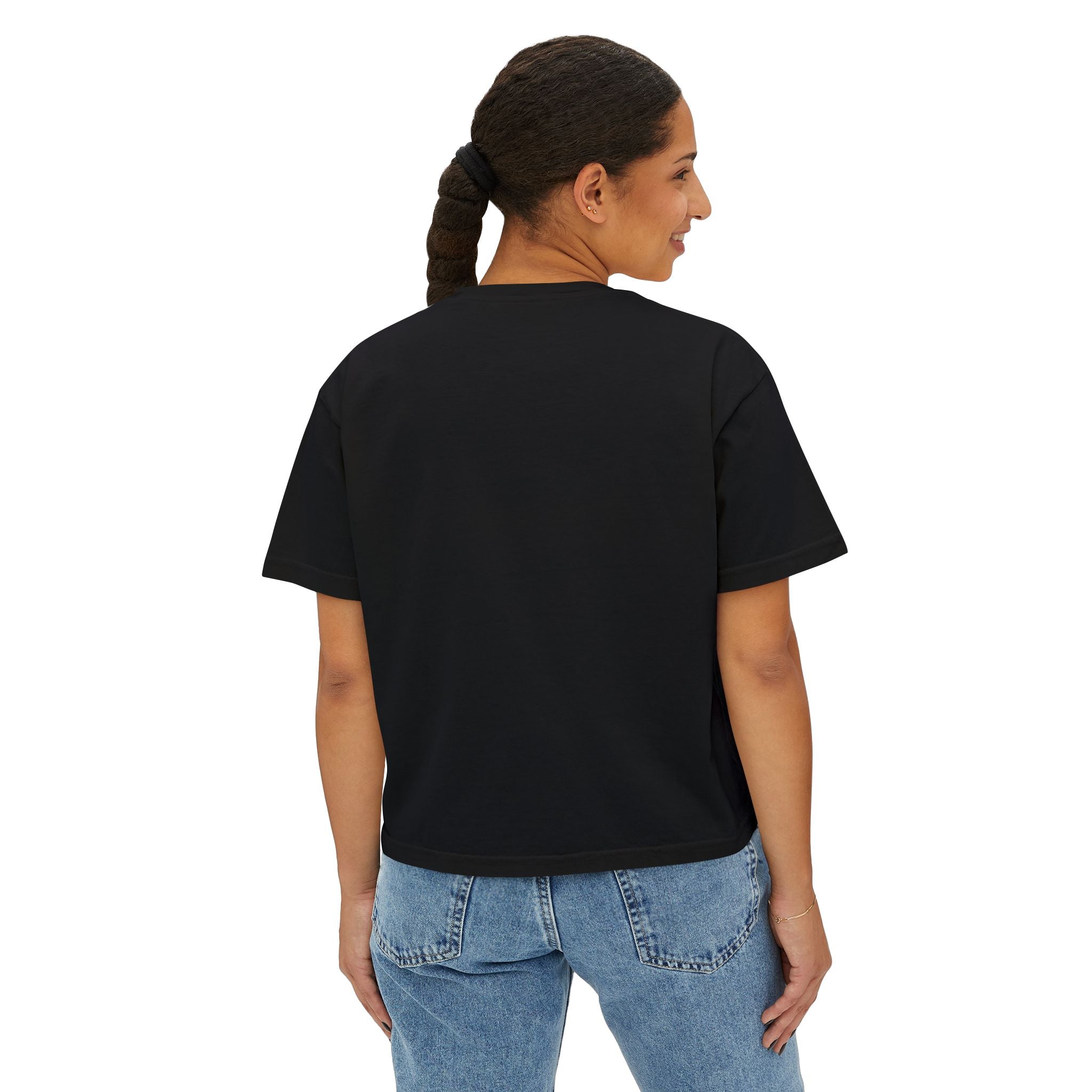 Booked & Beautiful Women's Boxy Tee — Empowering Black Girl Magic Graphic Shirt