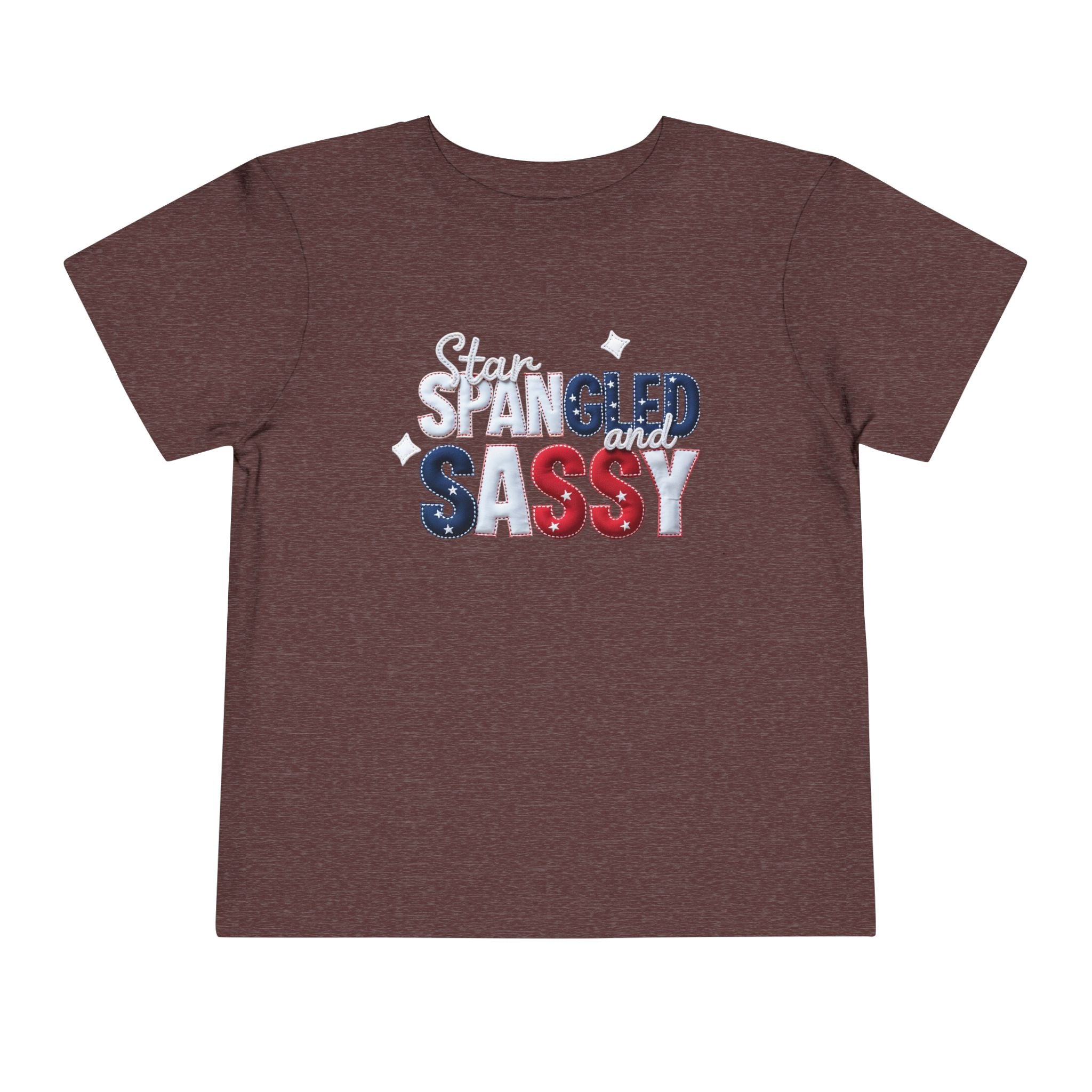 Toddler Tee - "Stay Spangled Sassy" Patriotic Bow 4th of July Shirt