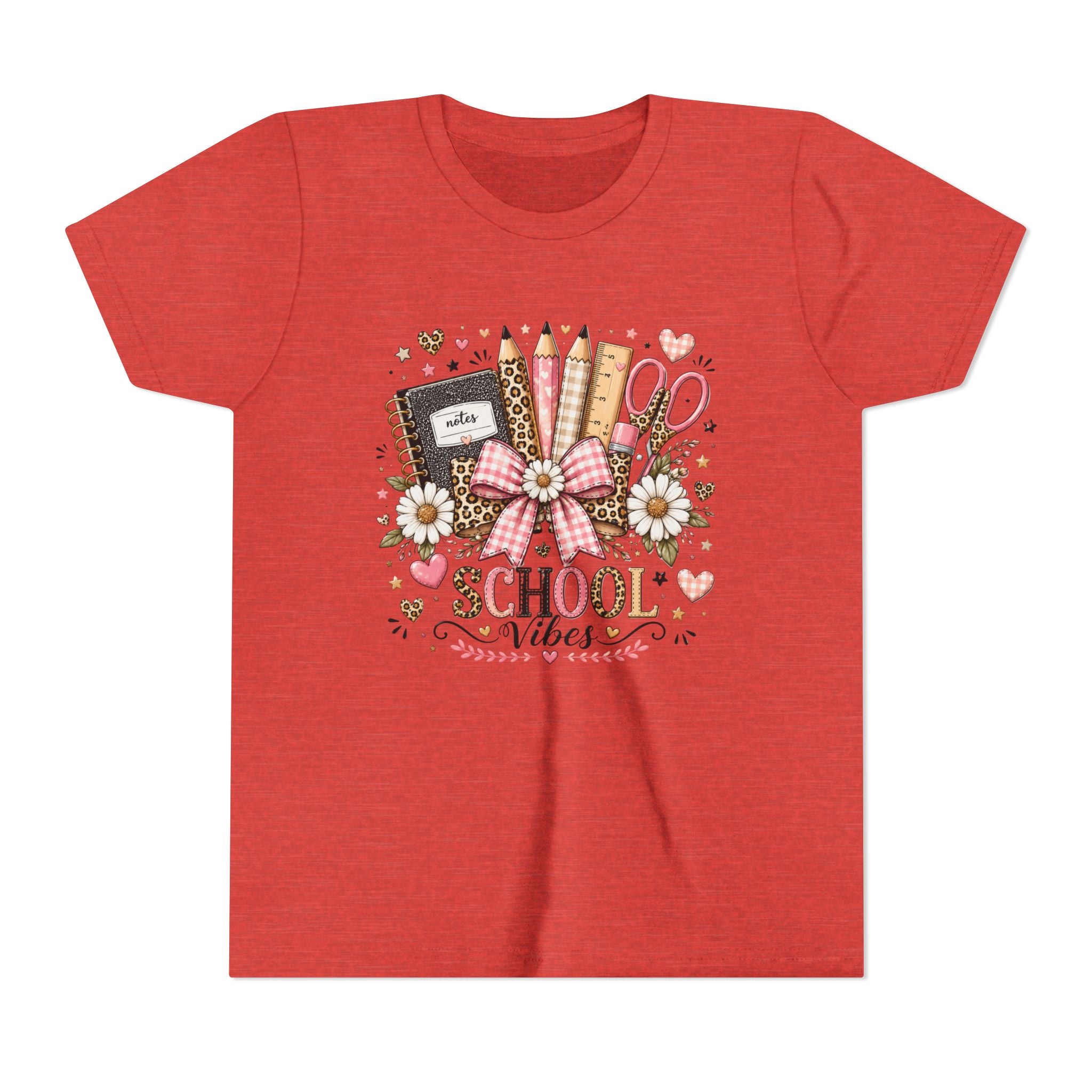 Youth Tee — "School Vibes" Back-to-School Graphic