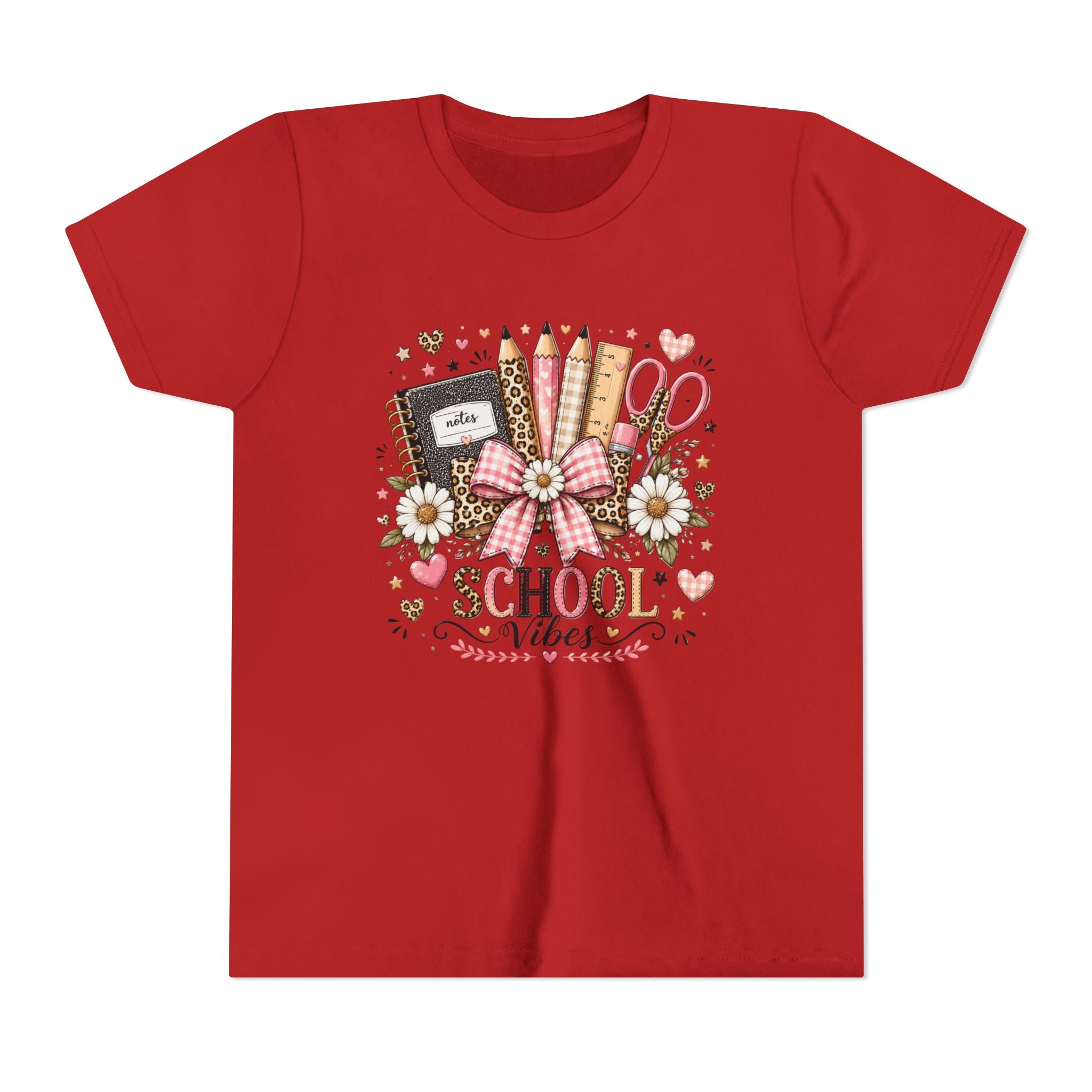 Youth Tee — "School Vibes" Back-to-School Graphic