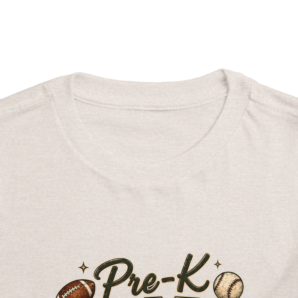 Pre-K Grade Toddler Tee — Back to School Sports Design