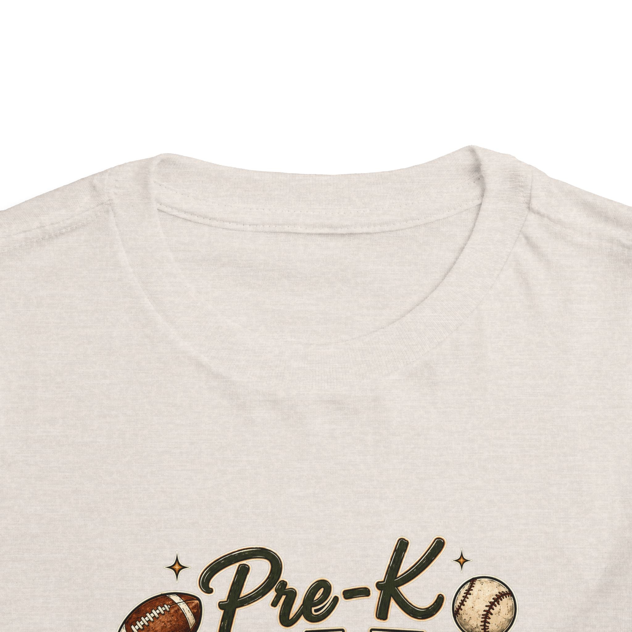 Pre-K Grade Toddler Tee — Back to School Sports Design