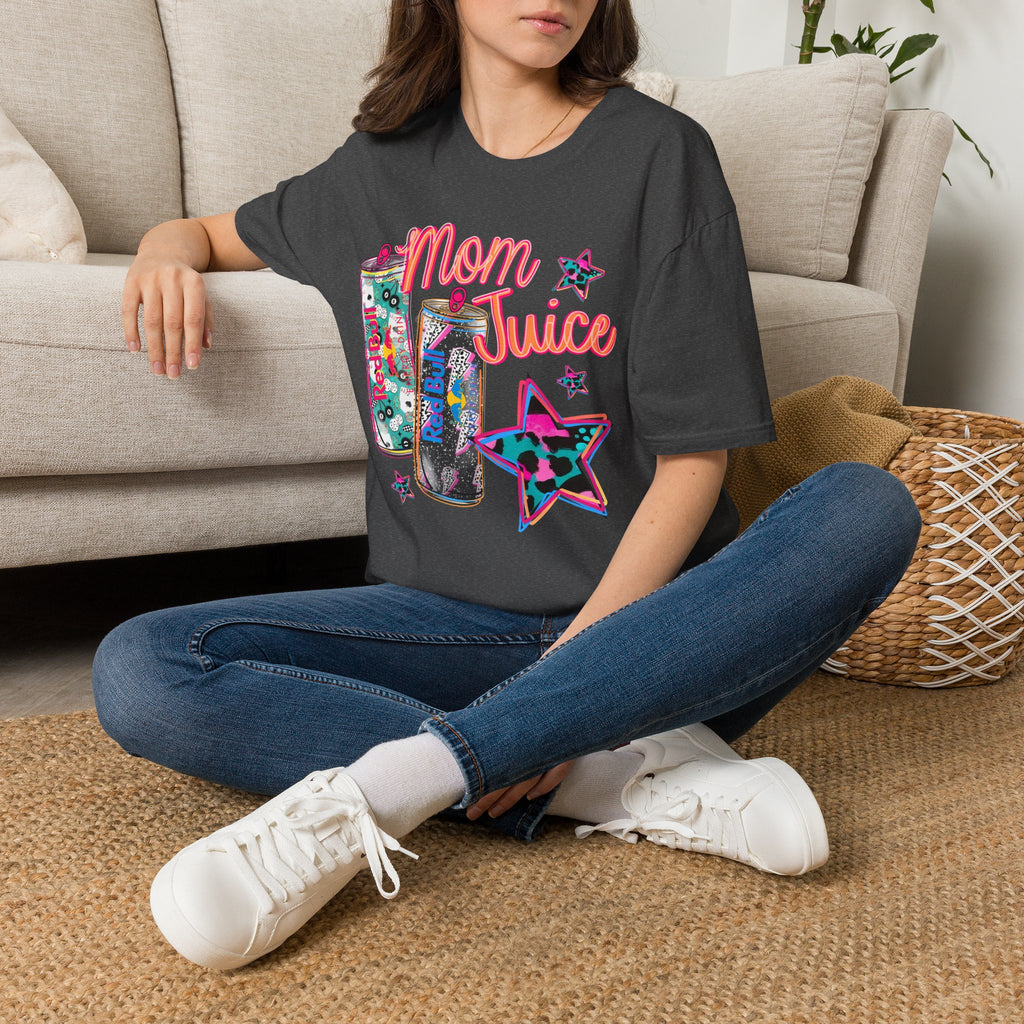 Mom Juice T-Shirt — Funny Red Bull Energy Drink Graphic Tee for Moms