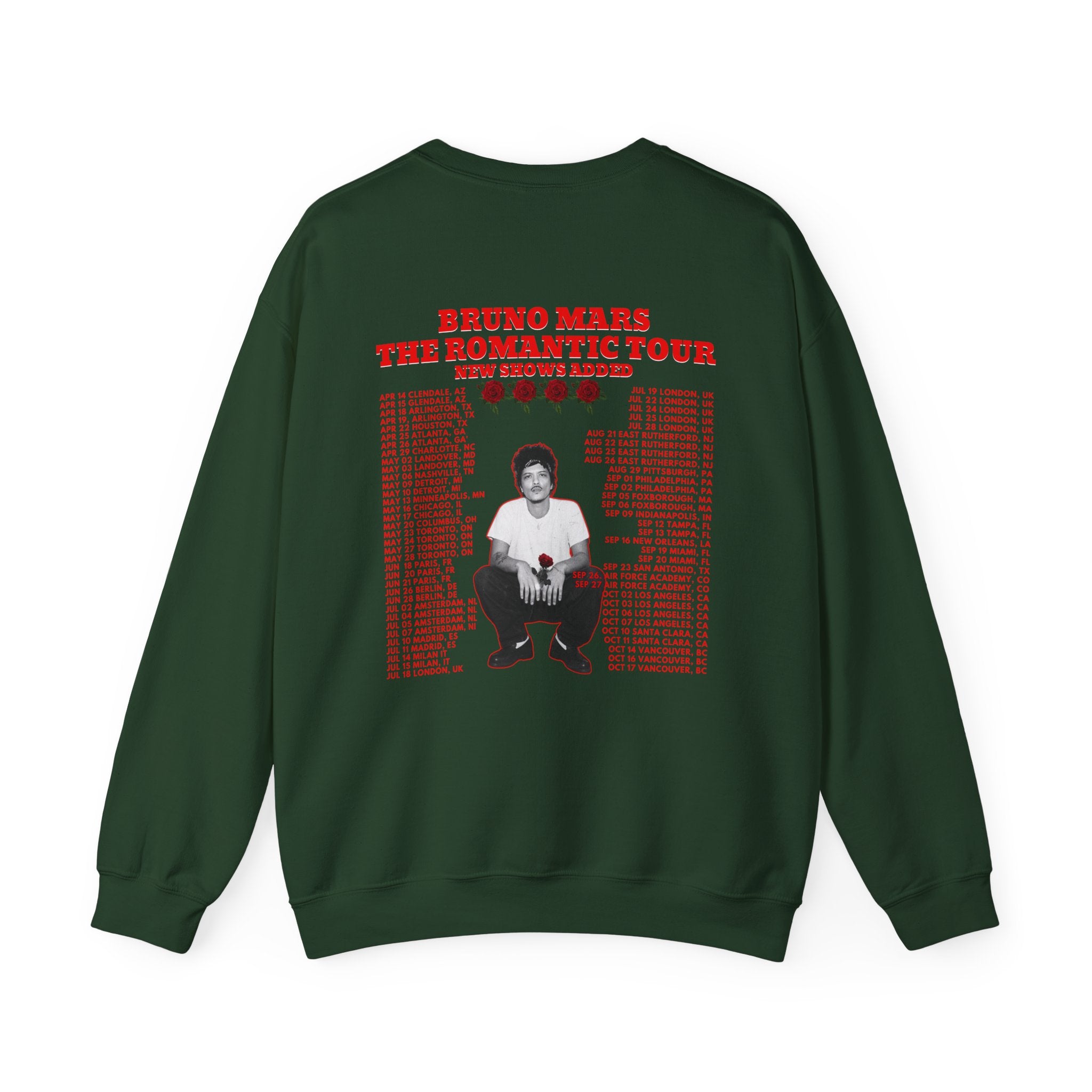 Tour Crewneck Sweatshirt — The Romantic Tour Graphic