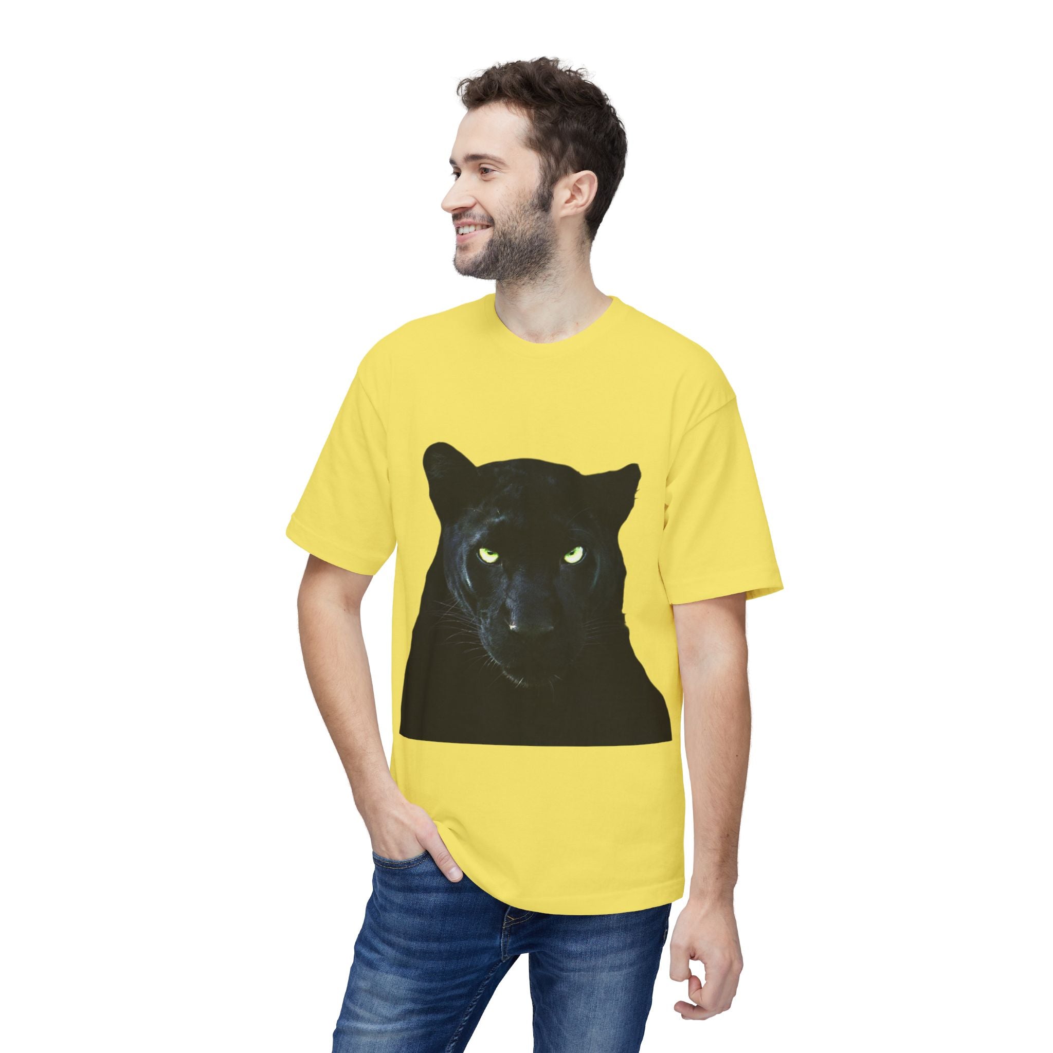 Black Panther Portrait T-Shirt — Bold Cat Graphic Tee