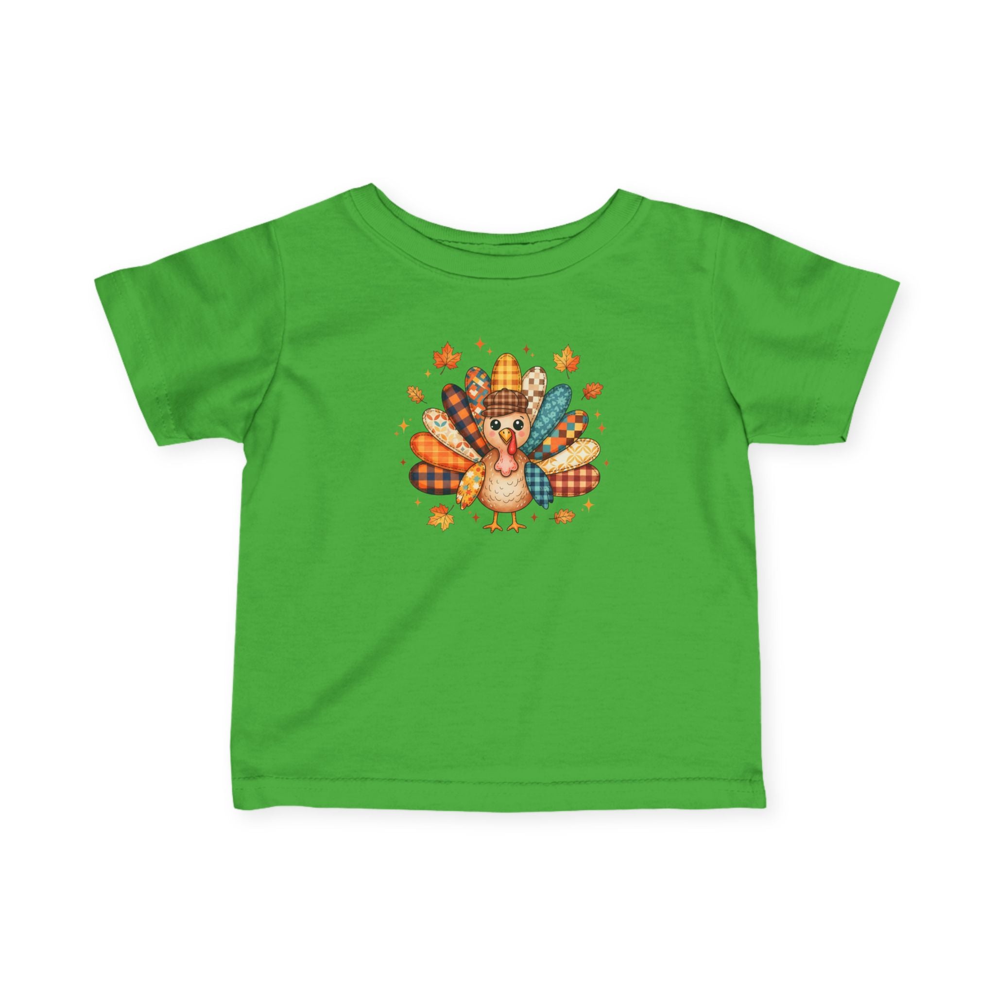 Infant Tee — Cute Thanksgiving Turkey Graphic Baby Shirt