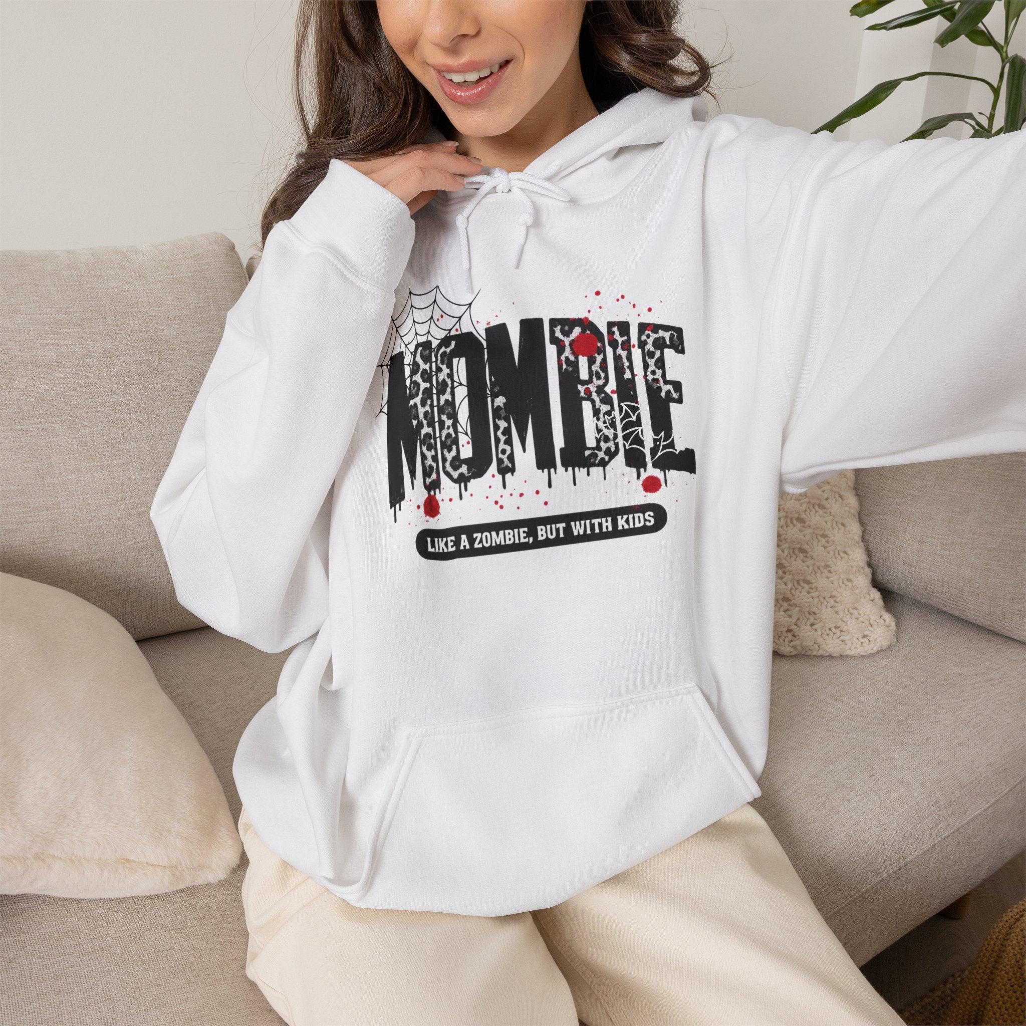 Hoodie - "Nombie" Funny Zombie Dad Hoodie (Like a Zombie, But With Kids)