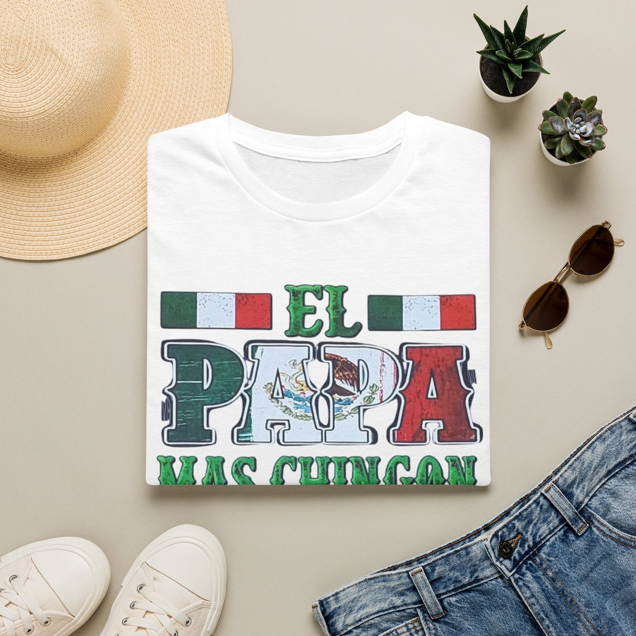 El Papá Más Chingón T-Shirt – Mexican Flag Father's Day Tee