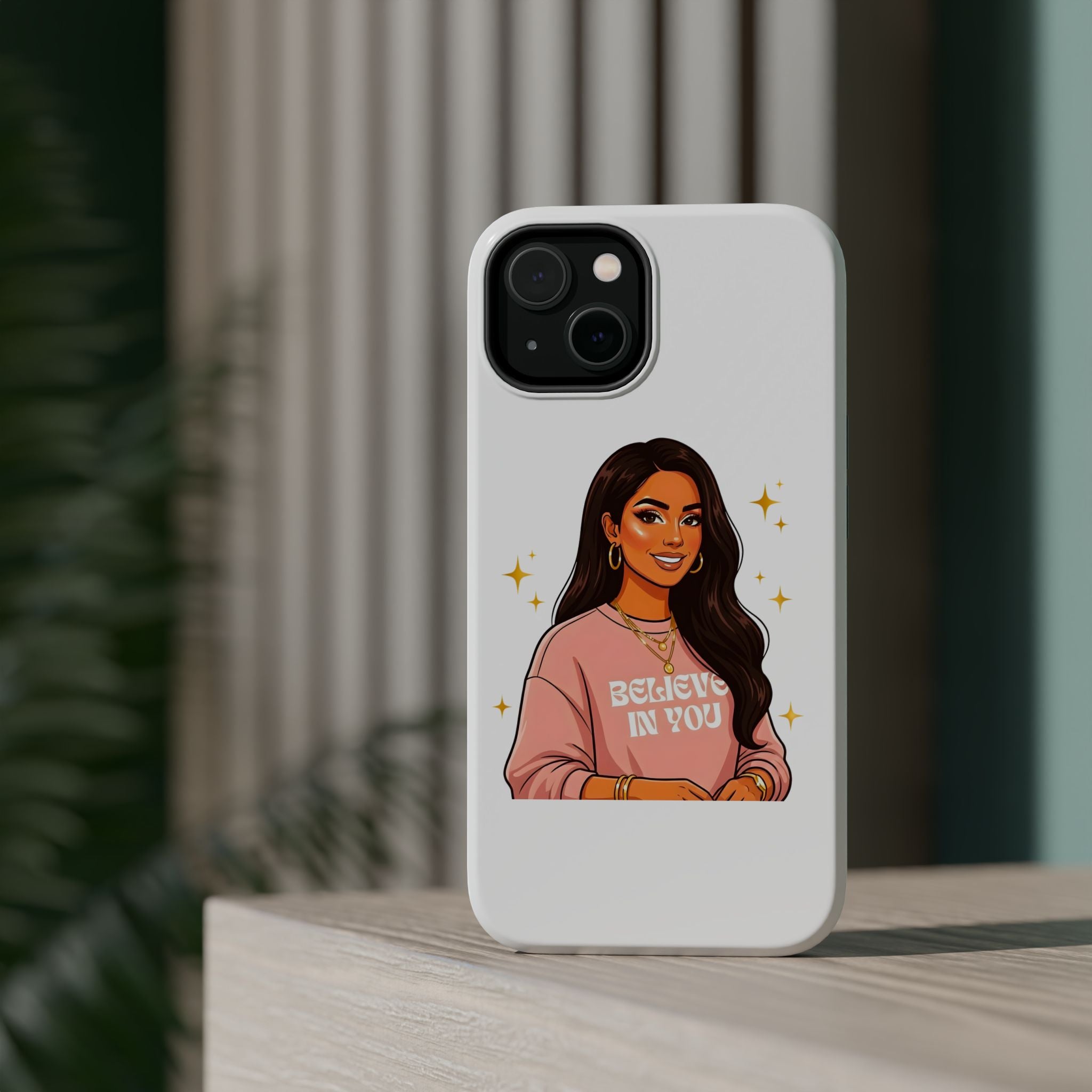 Phone Case — "Believe In You" Motivational Portrait Magnetic Impact-Resistant Case