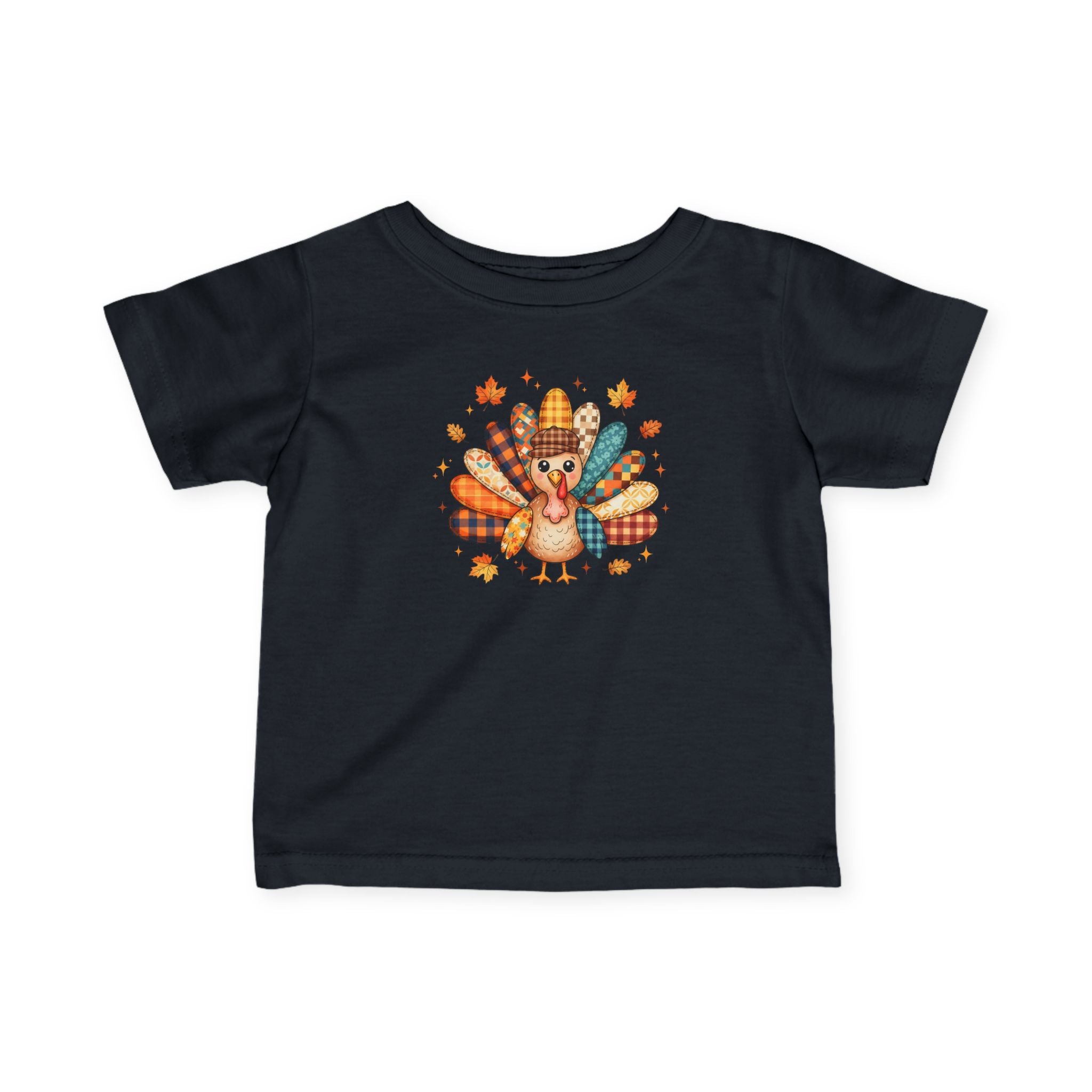 Infant Tee — Cute Thanksgiving Turkey Graphic Baby Shirt