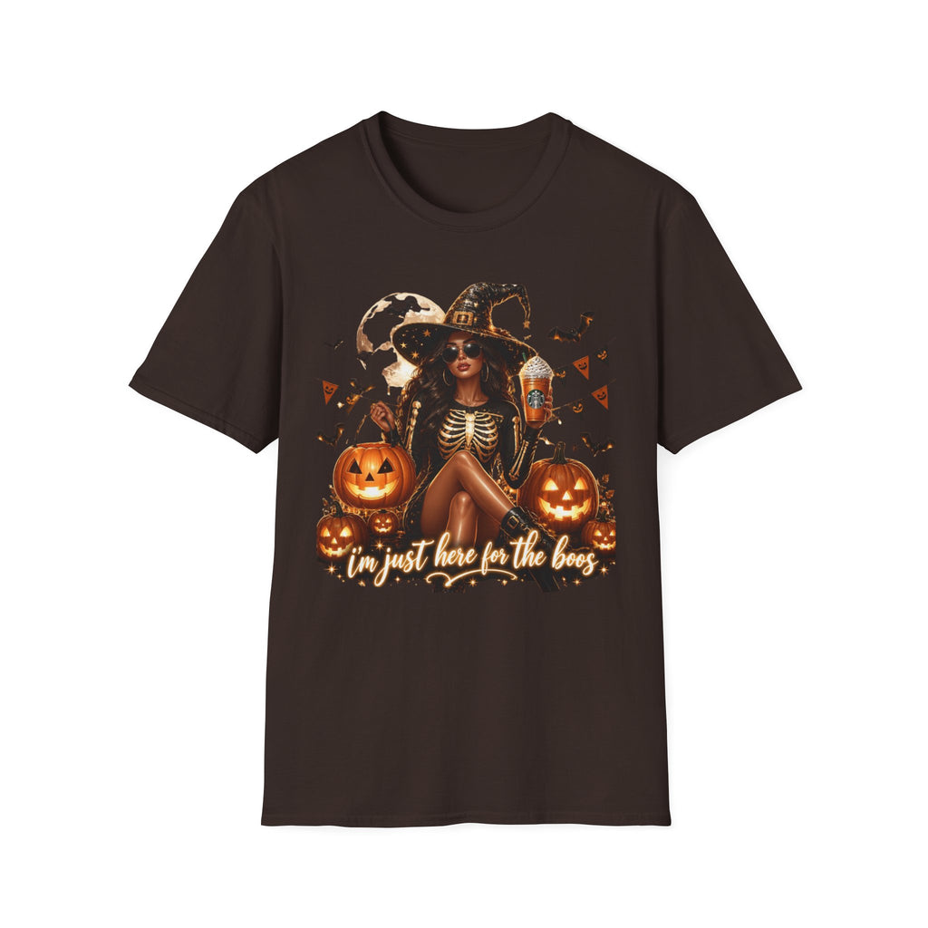 Halloween Witch T-Shirt — "And Just Here in the Boo" Graphic Tee