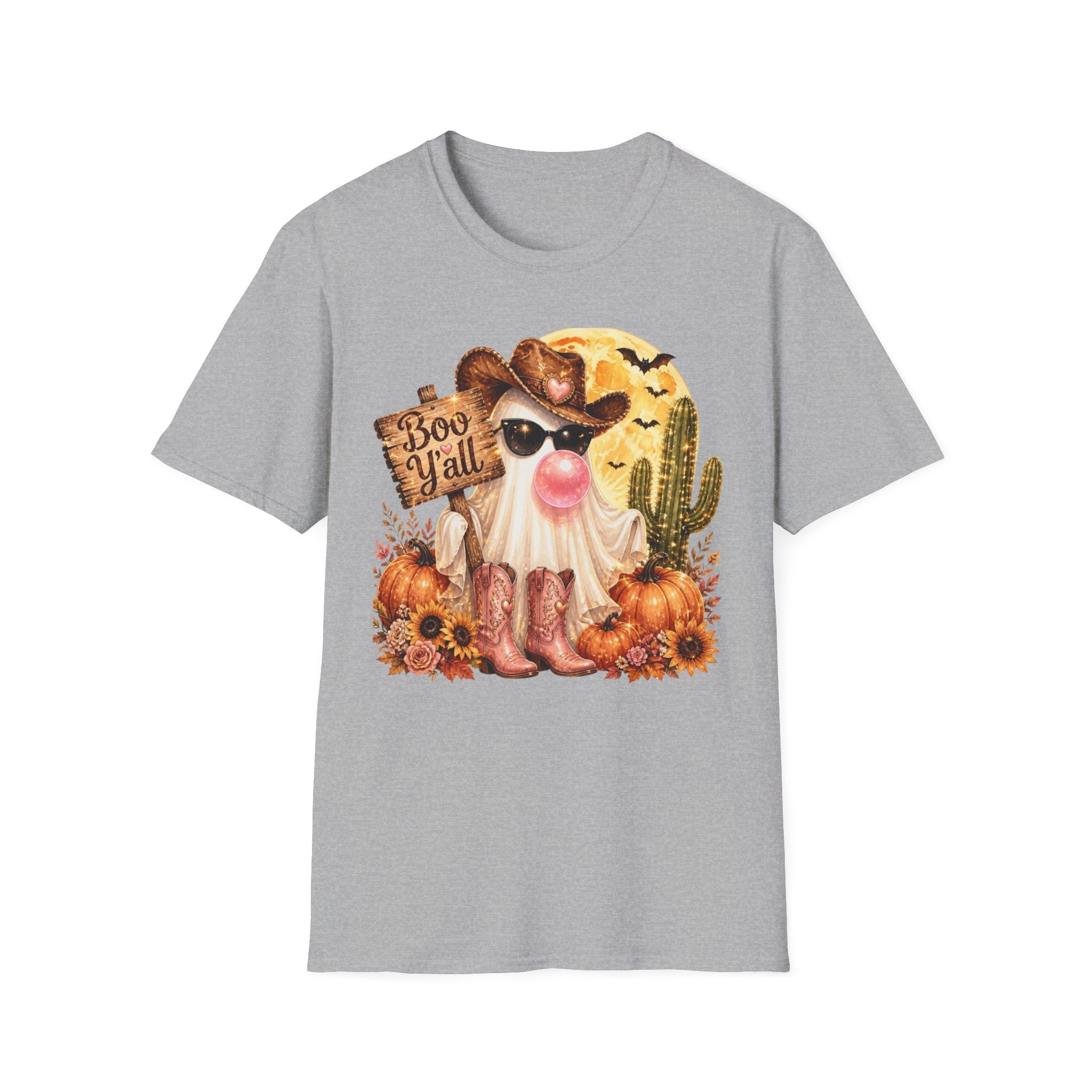 Halloween Gnome T-Shirt — 'Boo Y'all' Western Pumpkin Tee