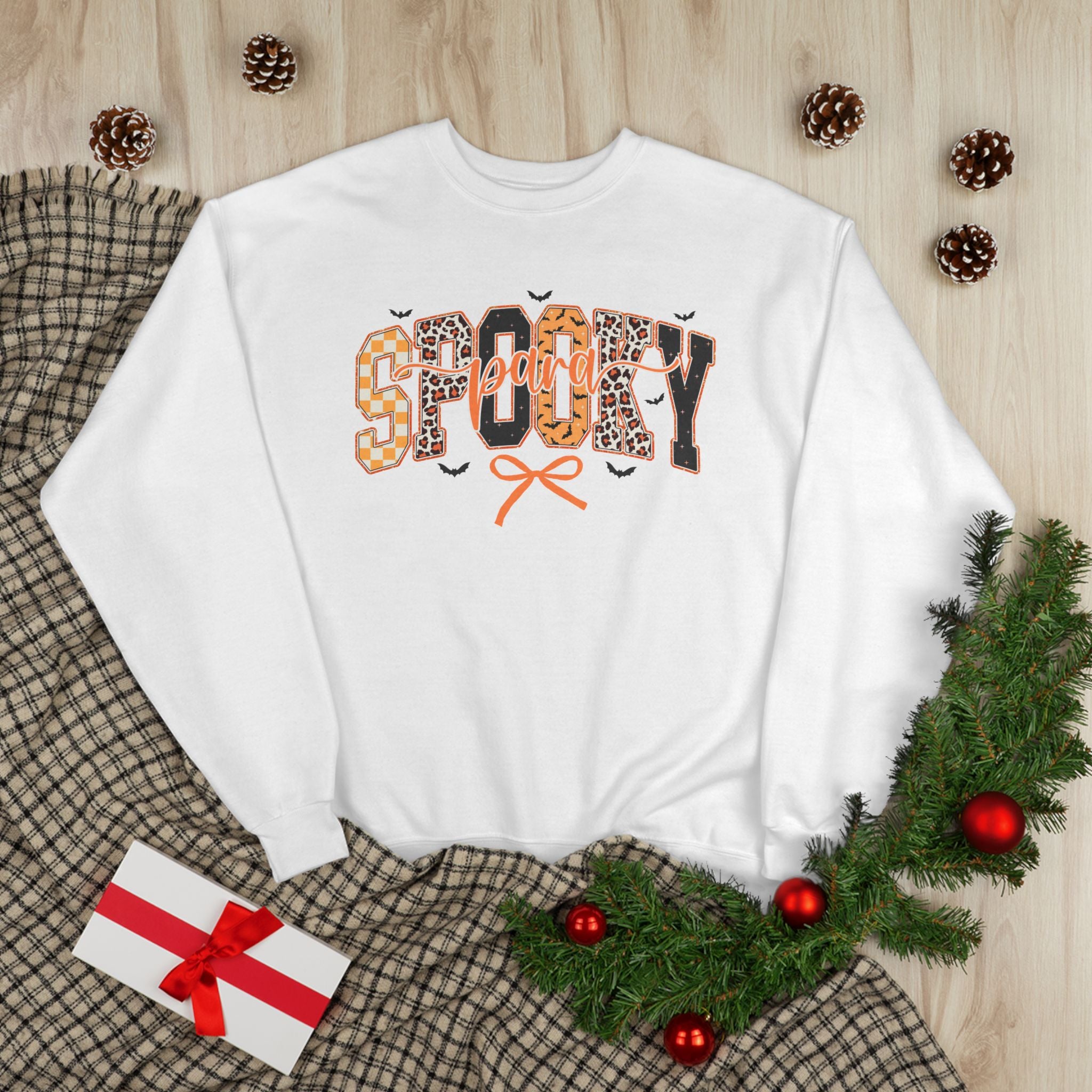 Spooky Leopard Halloween Crewneck Sweatshirt