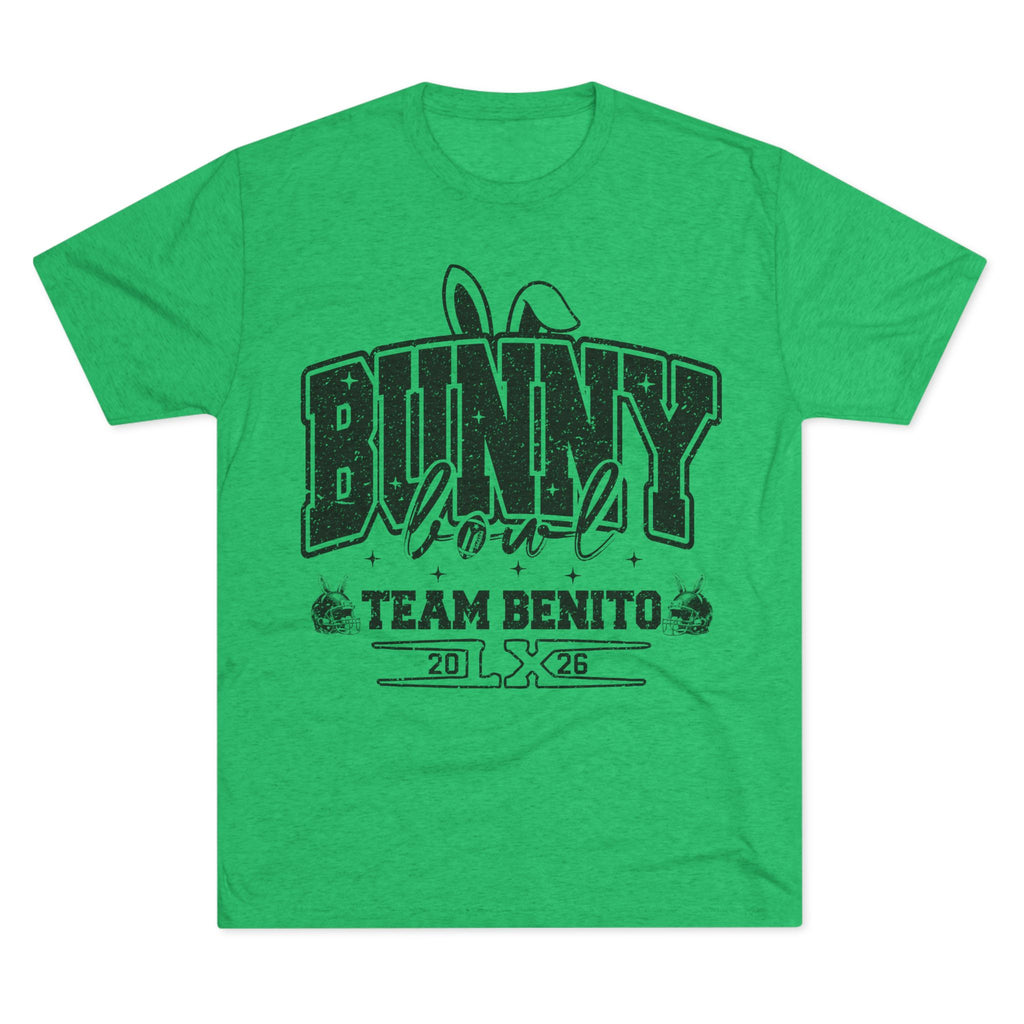 Bunny Bowl Team Benito Tee — Vintage Sports Easter Rabbit Graphic Shirt