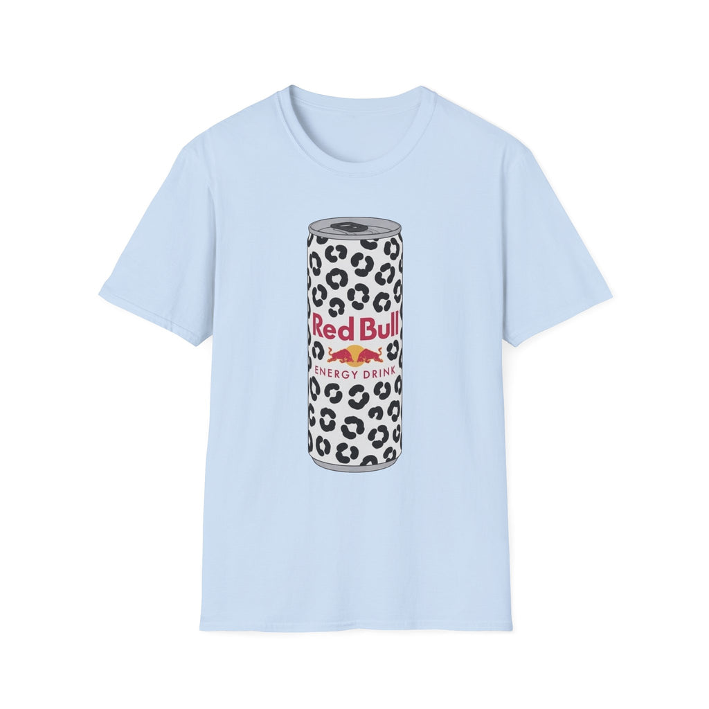 Red Bull Leopard Can T‑Shirt — Retro Energy Drink Graphic Tee