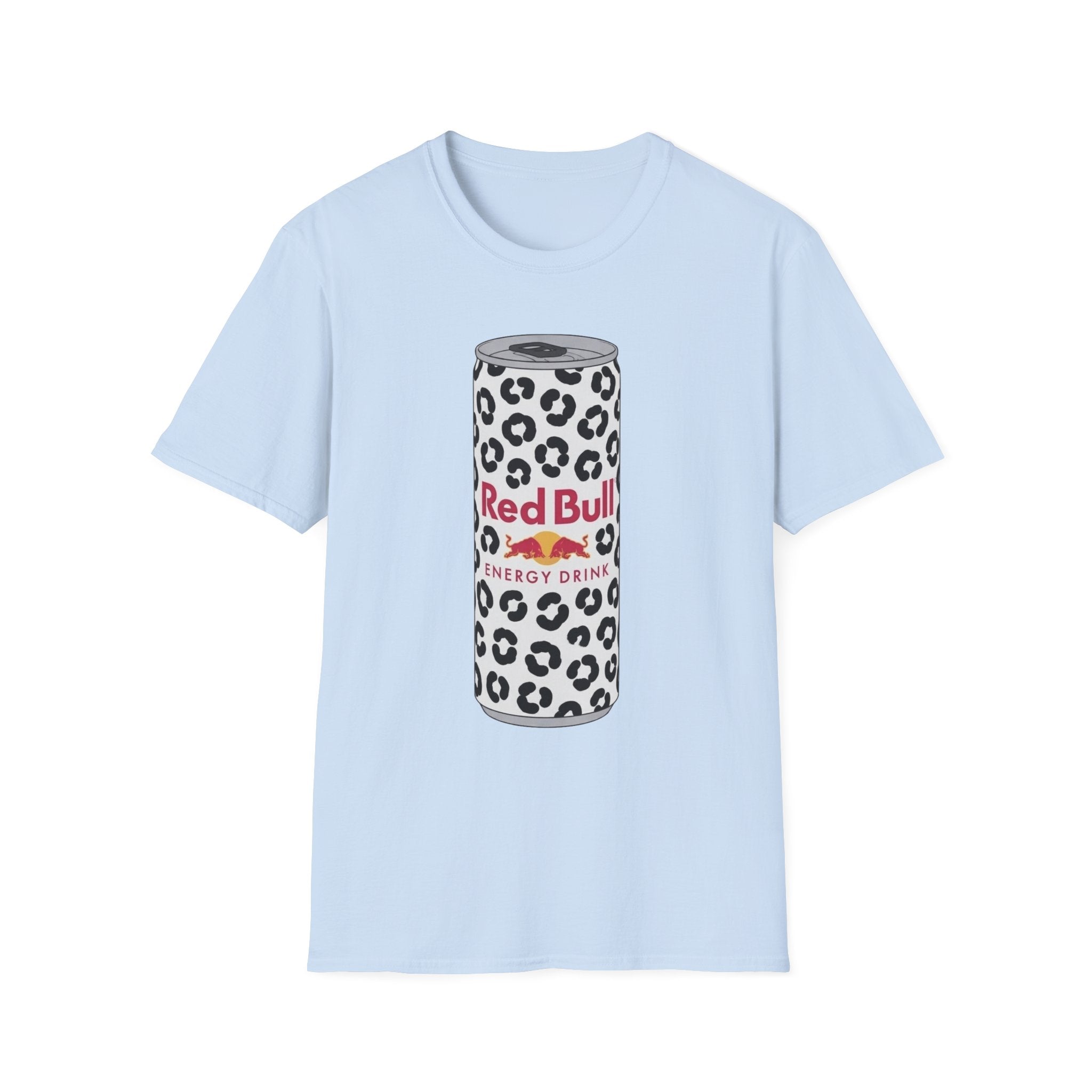 Red Bull Leopard Can T‑Shirt — Retro Energy Drink Graphic Tee