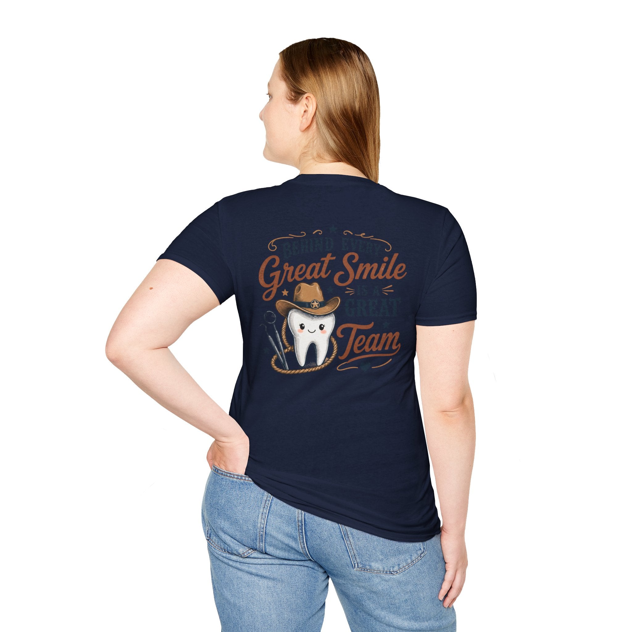 Cowboy Tooth Tee — Cute Western Dental Graphic T-Shirt