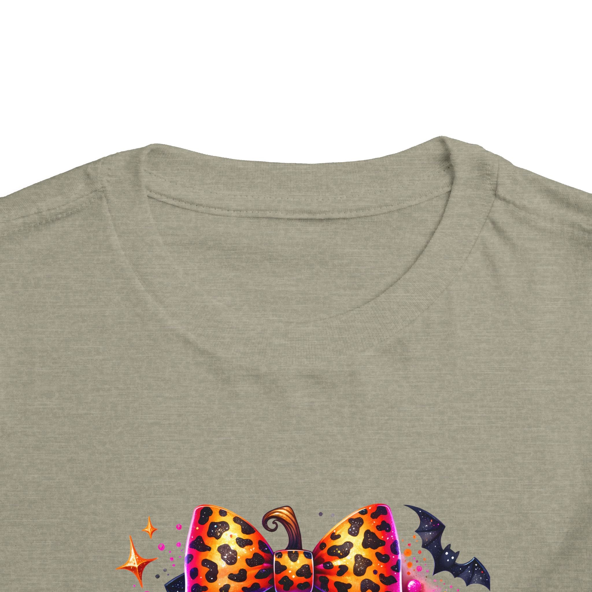 Toddler Tee — "Spooky Season" Pumpkin Bow Halloween Shirt