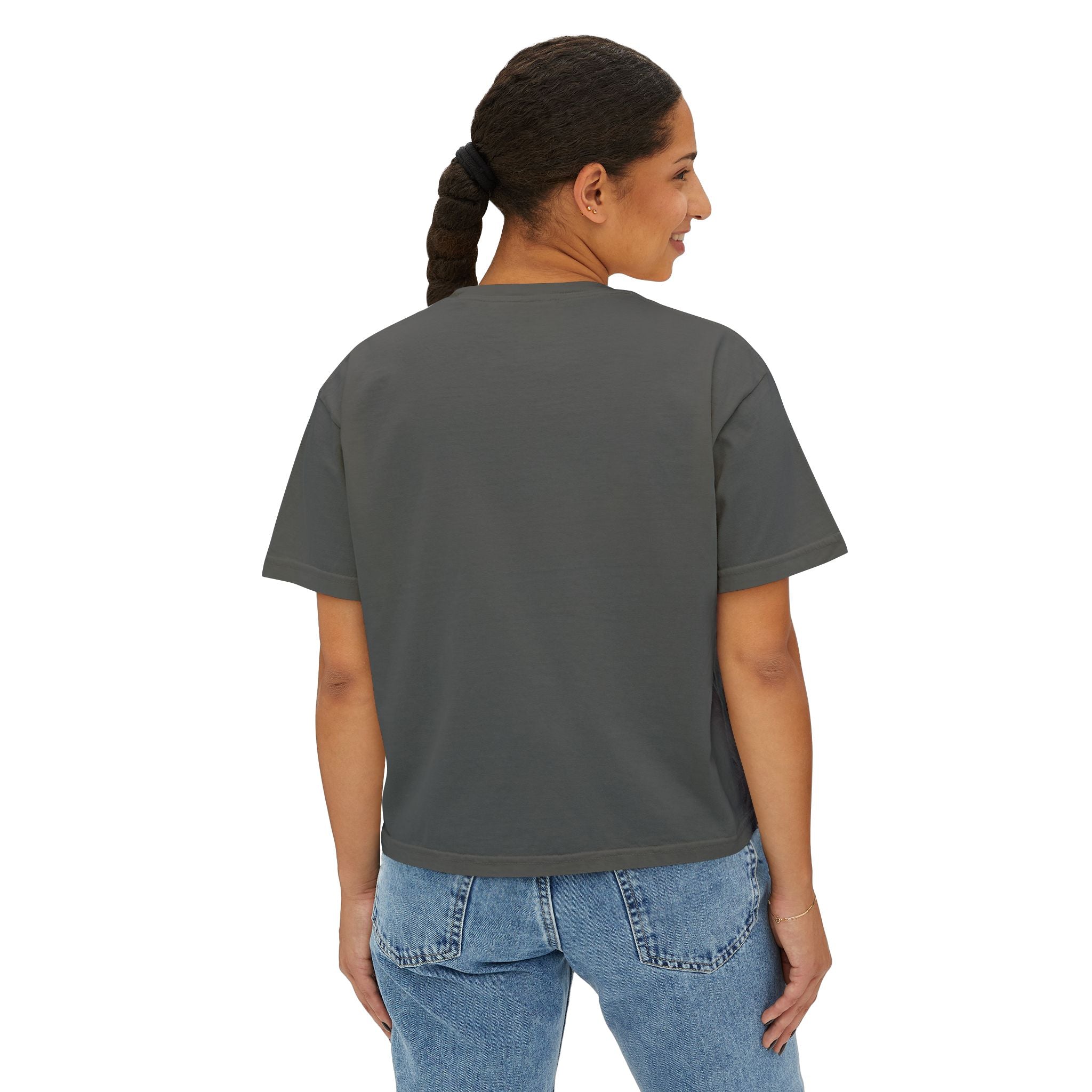 Booked & Beautiful Women's Boxy Tee — Empowering Black Girl Magic Graphic Shirt