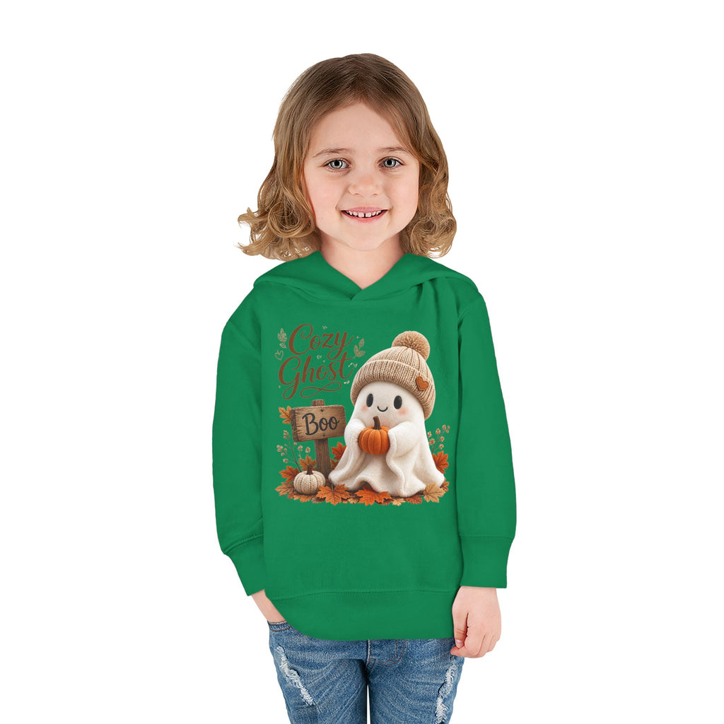 Toddler Hoodie – 'Cozy Ghost' Fall Halloween Pullover