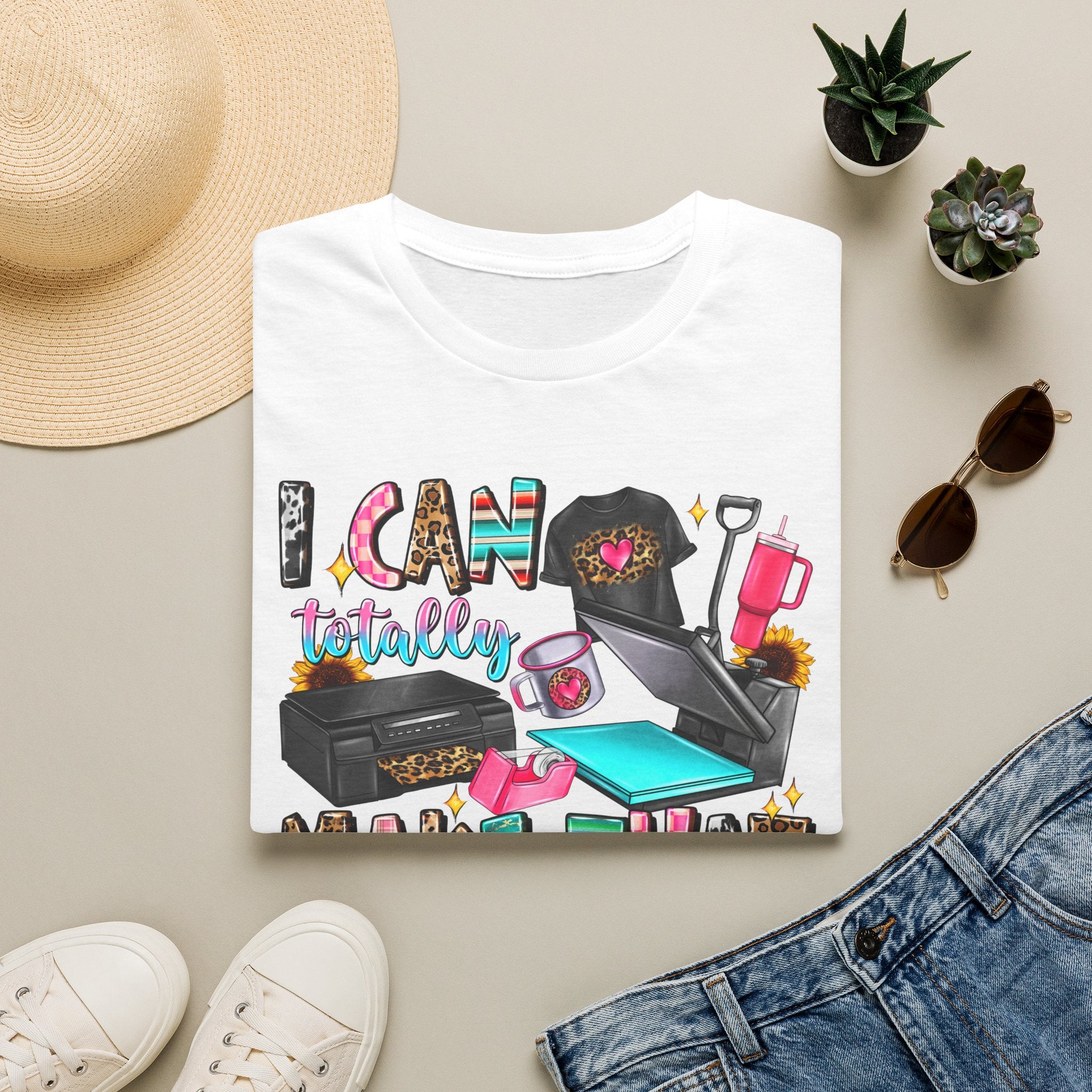 T-Shirt — "I Can Totally Make That" Crafting Tools Graphic Tee